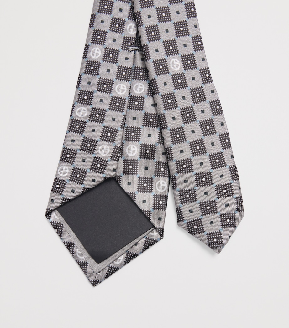 Silk Hatch Embroidery Tie F8044 Image 4