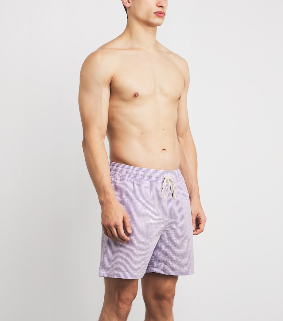 Seersucker Traveller Swim Shorts PURPLE SEERSUCKER Image 3