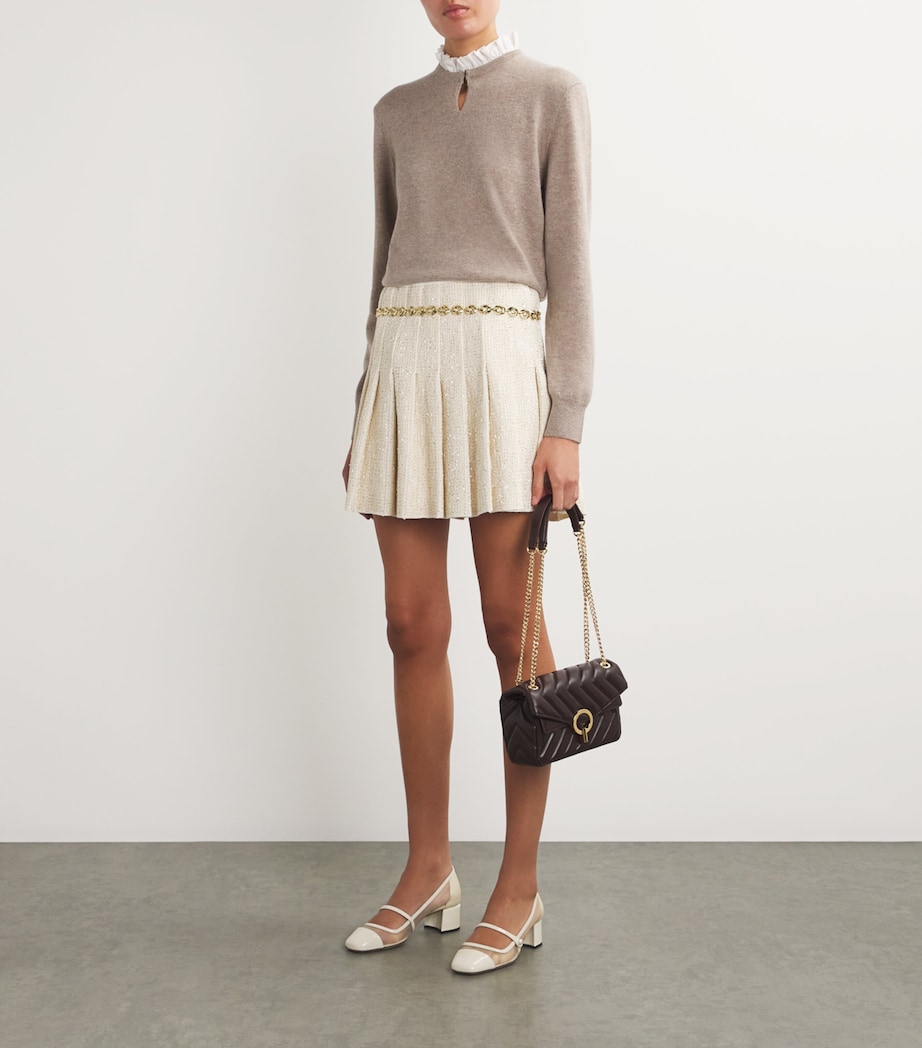 Sandro Paris Monogram Chain Belt Gold Image 3
