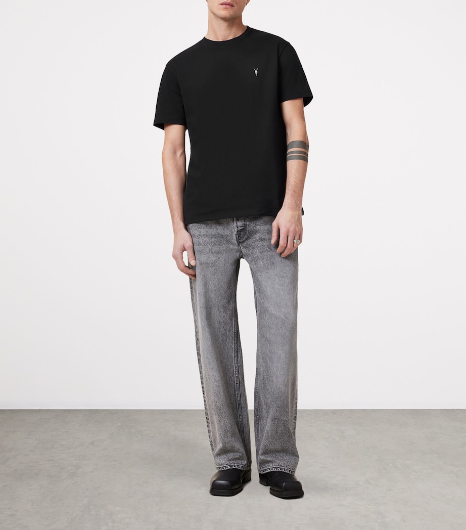 Organic and Recycled Cotton Dexter T-Shirt JET BLACK Image 2