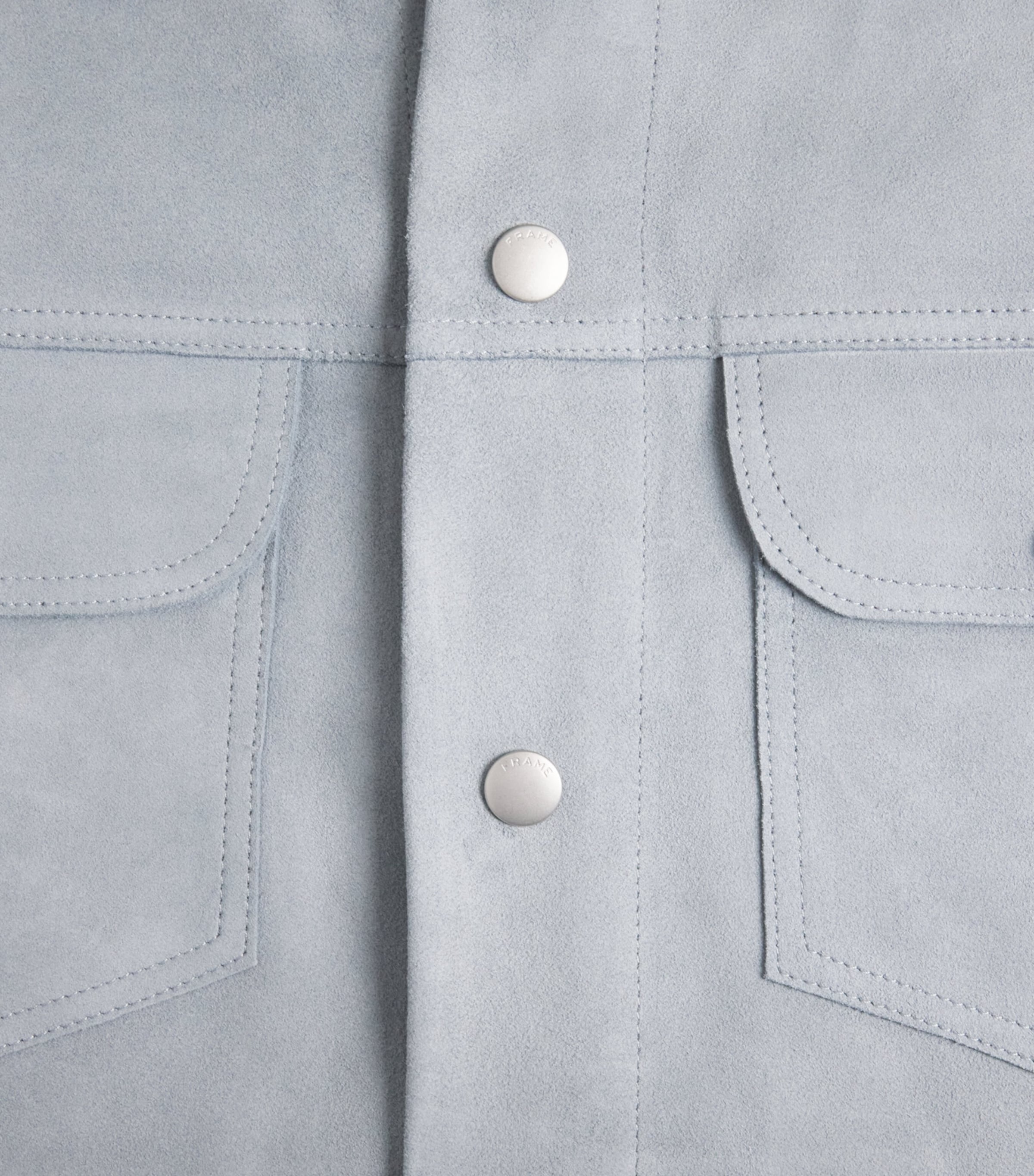 Suede Trucker Jacket SMOKY BLUE Image 6