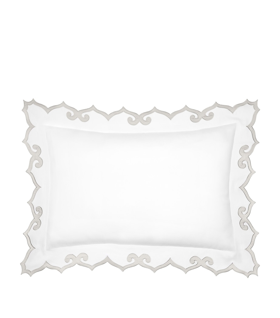 Marrakesh Standard Sham (53cm x 66cm) WHITE/STERLING Image 1