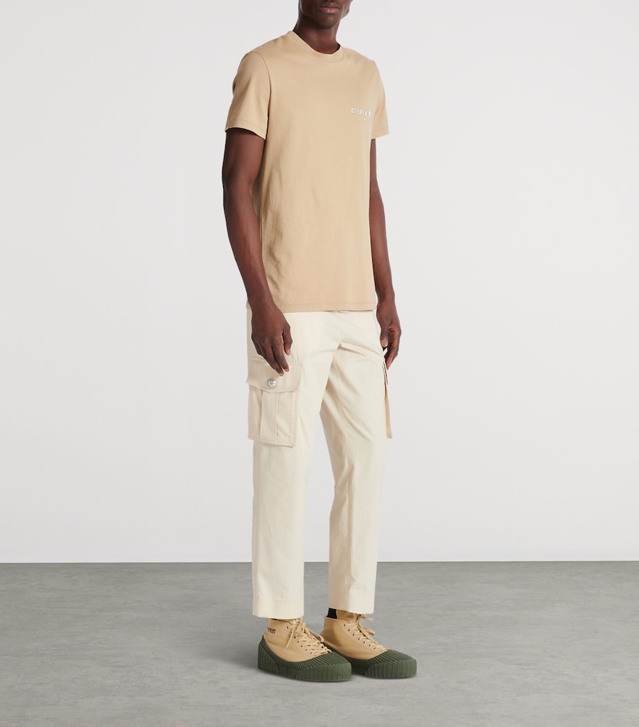 Cotton Vintage Logo T-Shirt WAI CAMEL/ARGENT Image 5