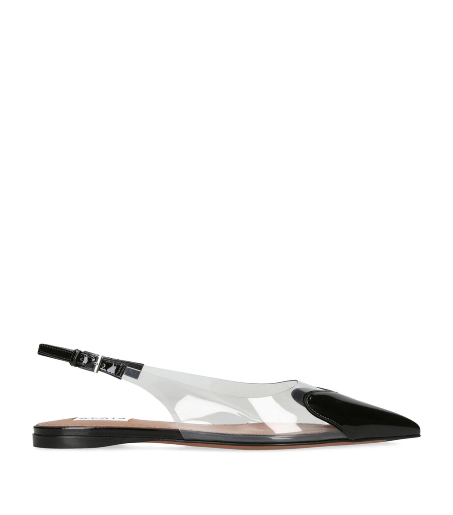 Alaïa Le Coeur Slingback Flats Black Image 1