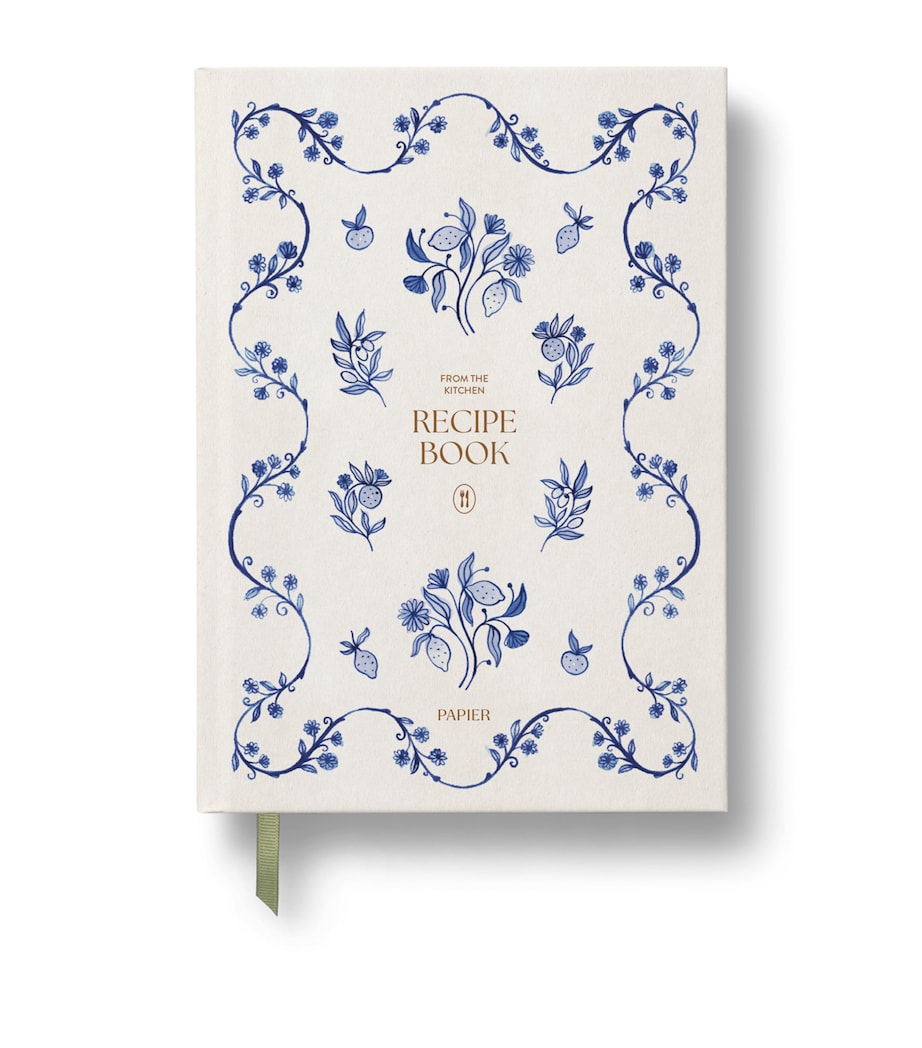 Papier Ceramic A5 Recipe Book White/blue Image 1