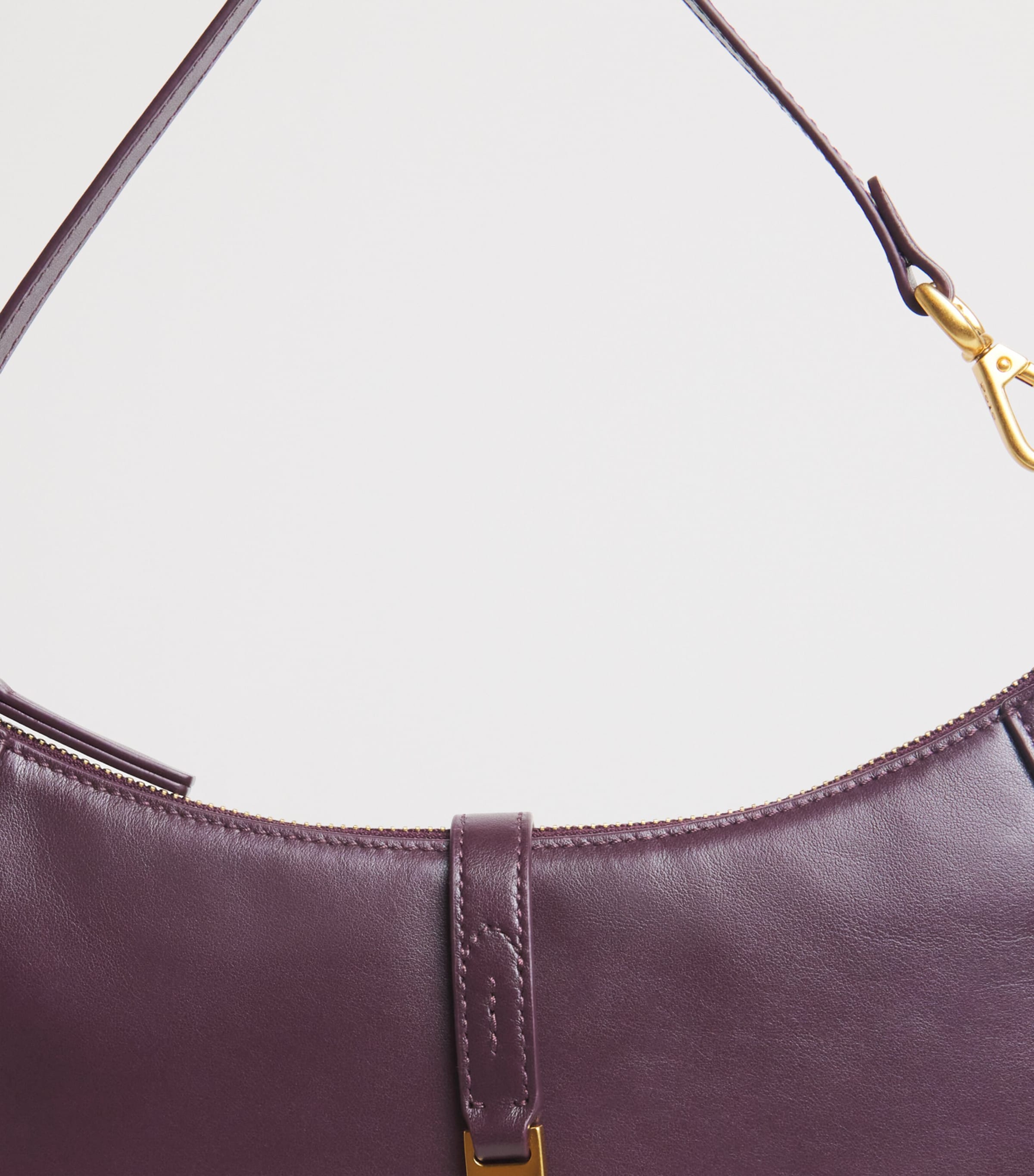 Polo Ralph Lauren Mini Leather Polo ID Shoulder Bag Midnight Merlot Image 5