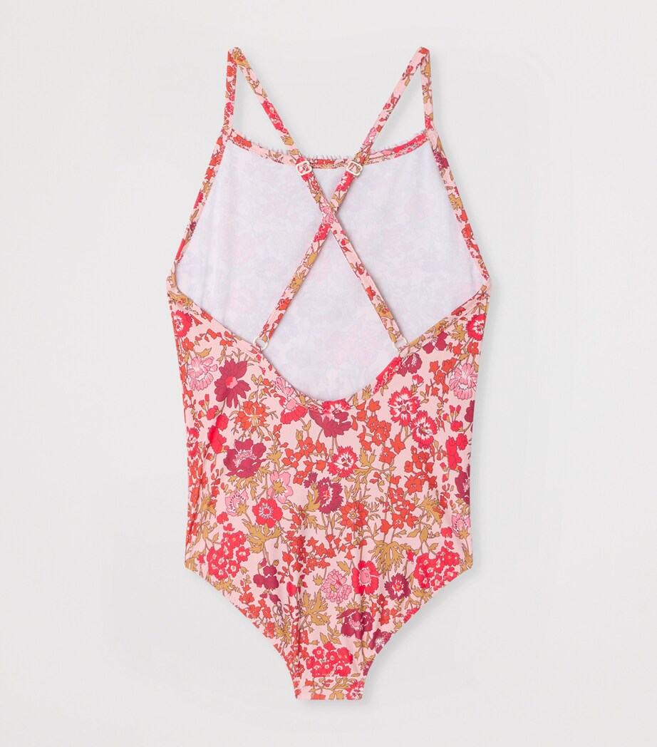 Bonpoint Floral Swimsuit (10-14 Years) Fleurs Rose Image 2