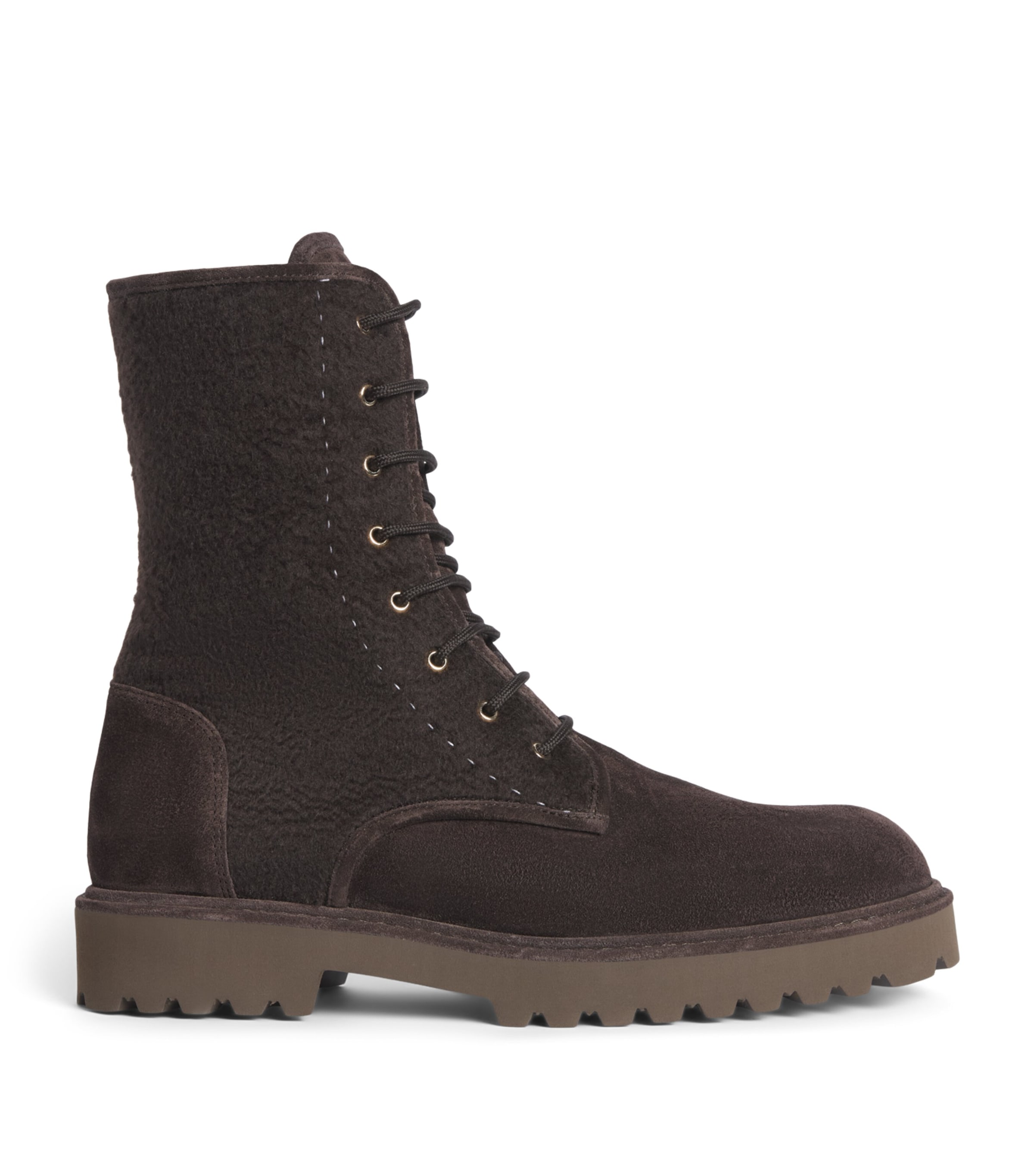 Max Mara Combat Boots Dark Bown Image 1