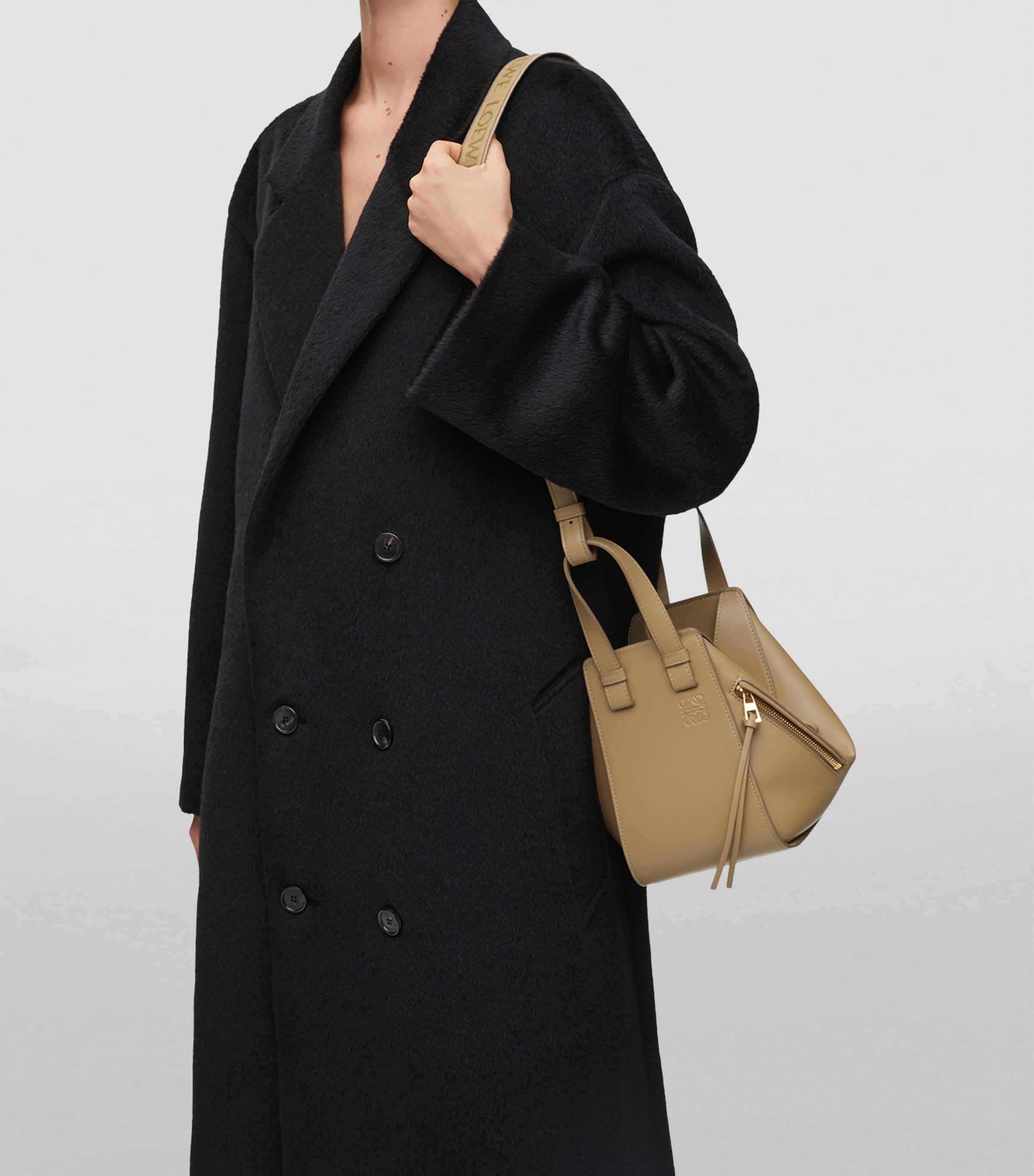 Compact Hammock Top-Handle Bag CLAY GREEN Image 9