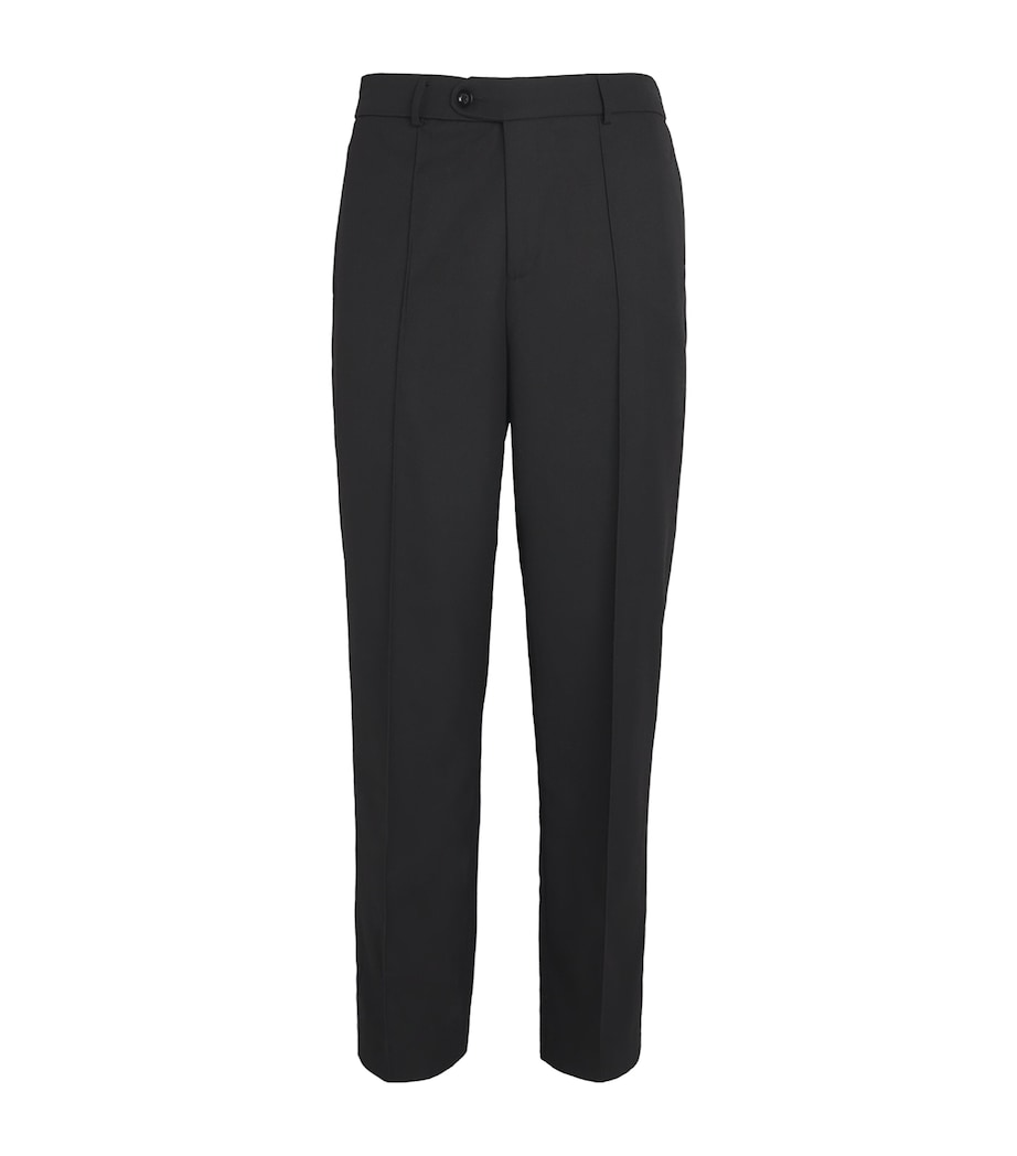 Wool-Blend Ester Straight Trousers KELP Image 1