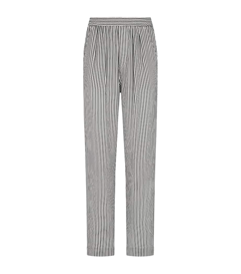 TOM FORD Womens Silk Striped Trousers Nwa Image 1