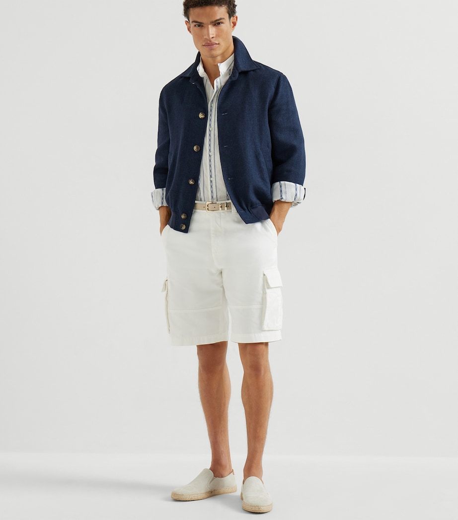 Silk-Linen-Wool Overshirt C038 Image 2