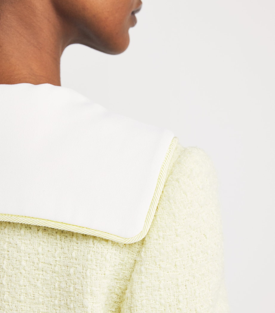Boucle Contrast-Collar Jacket YELLOW Image 6