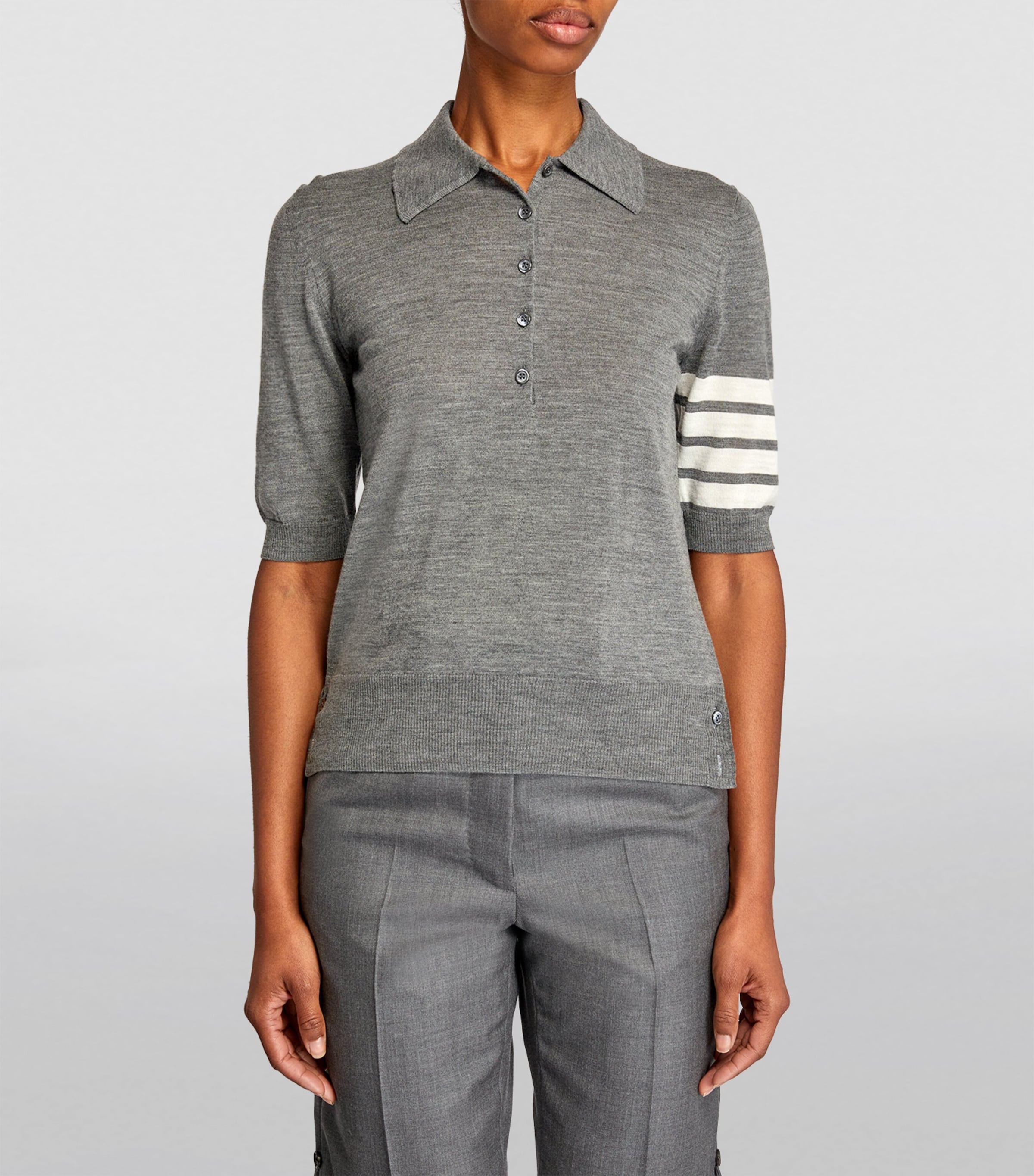 4-Bar Polo Shirt MED GREY Image 3