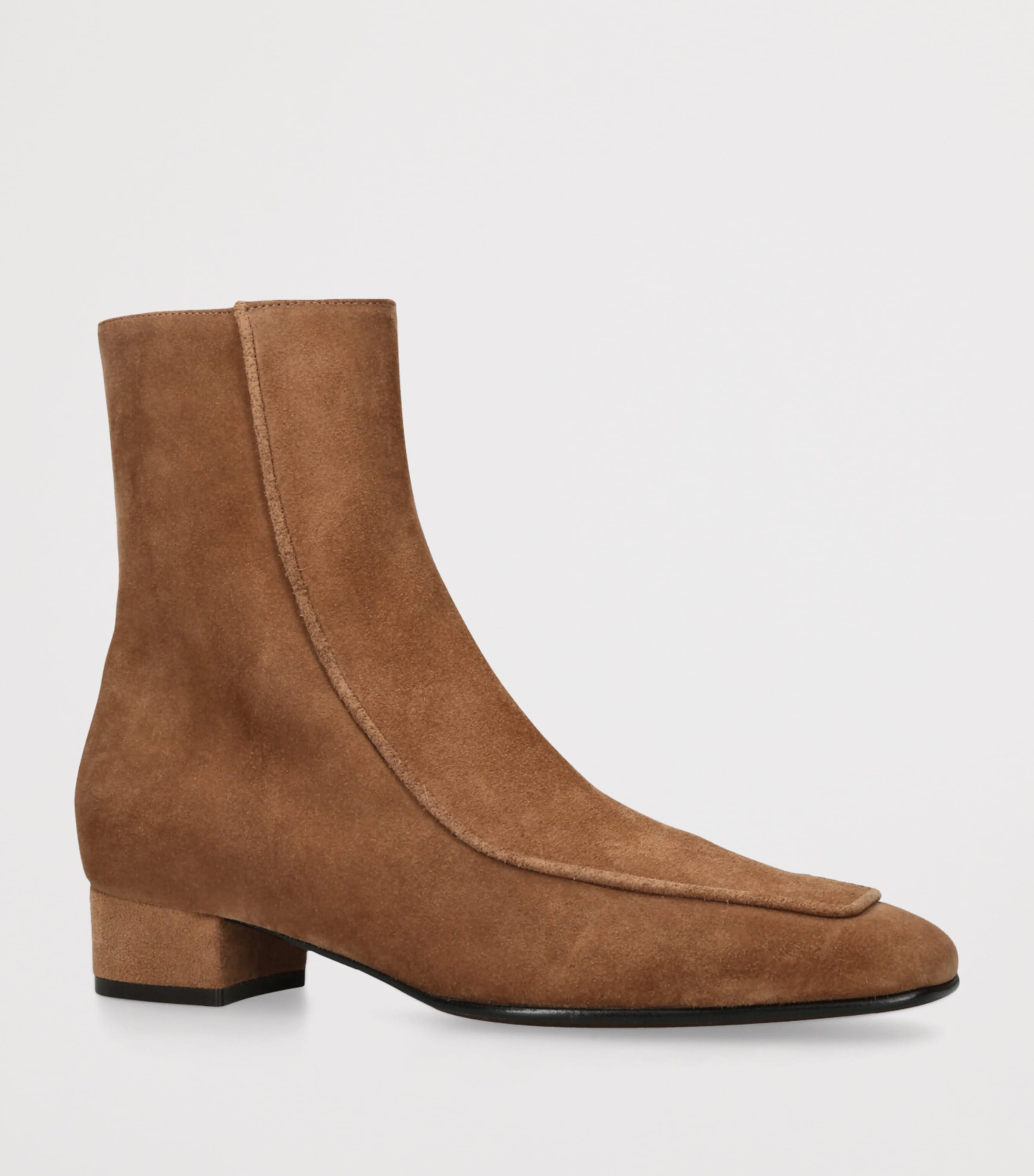 Herbert Levine Suede Shadow Ban Ankle Boots 30 Brown Image 2