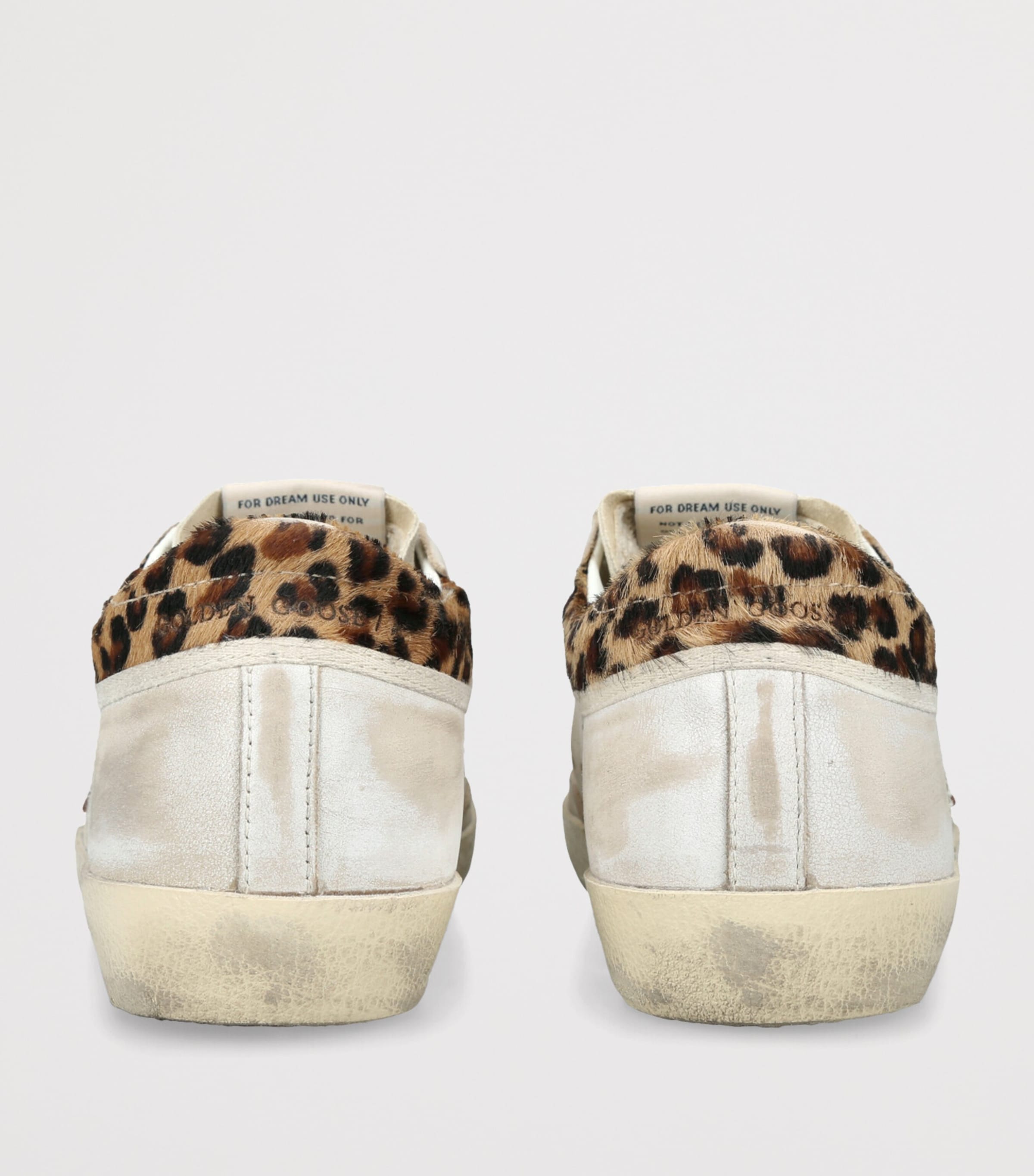 Golden Goose Womens Leather Super Star Sneakers White/comb Image 2