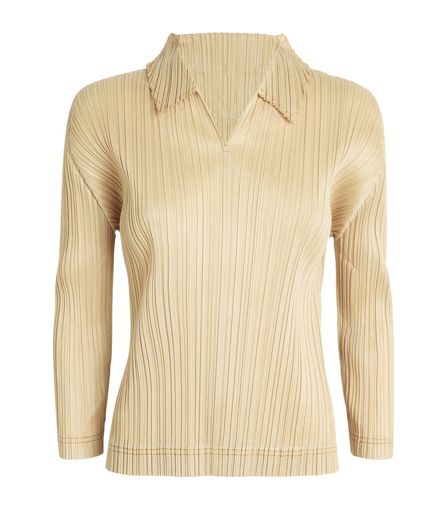 Pleated Cotton Denim Shirt 41 Image 1