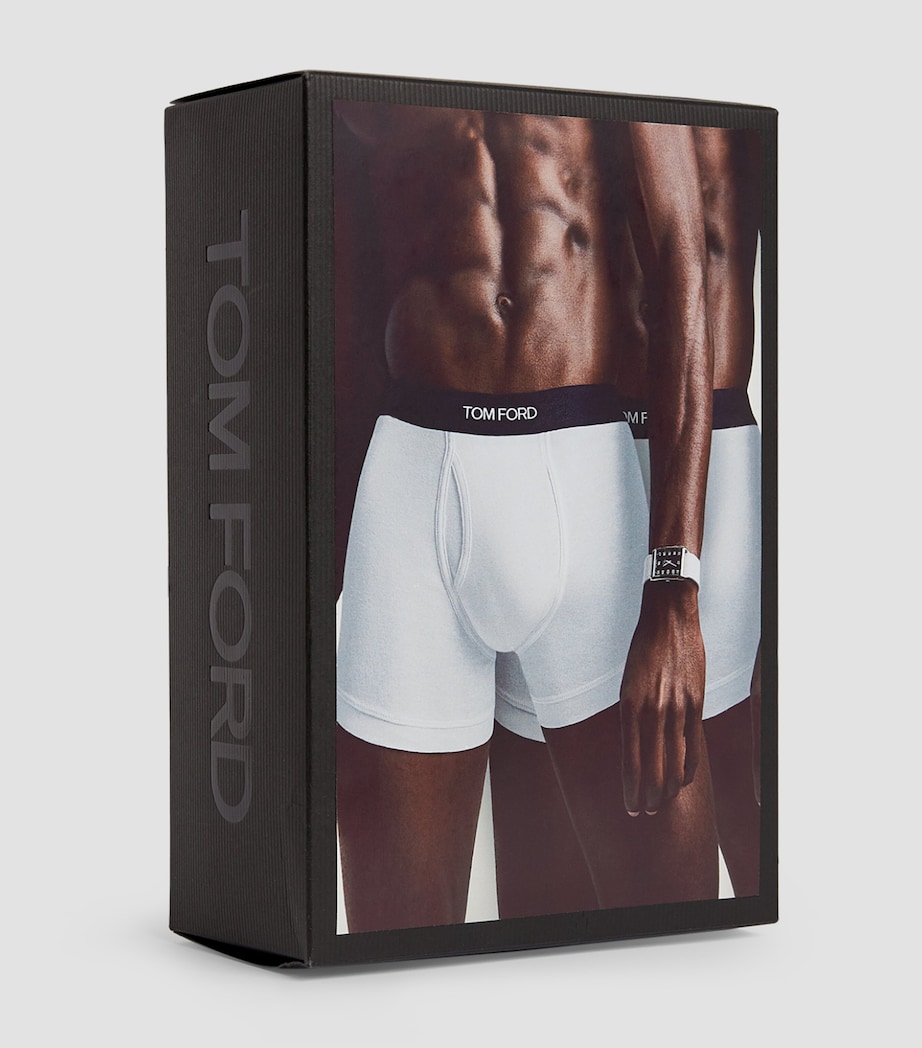 Cotton-Stretch Logo Trunks (Pack of 2) 100 WHITE Image 5
