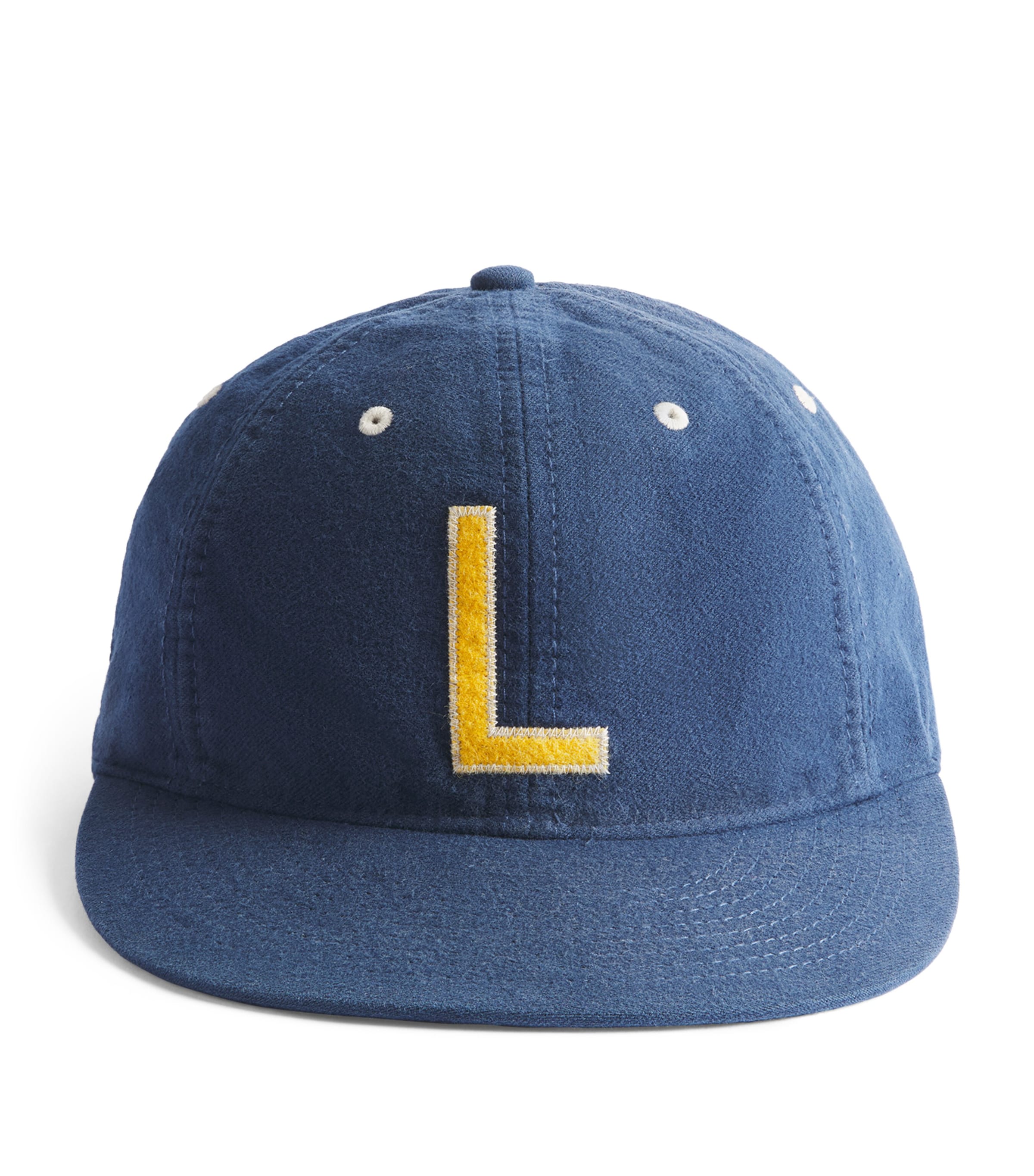 Polo Ralph Lauren Cotton Chamois Varsity Baseball Cap In Navy
