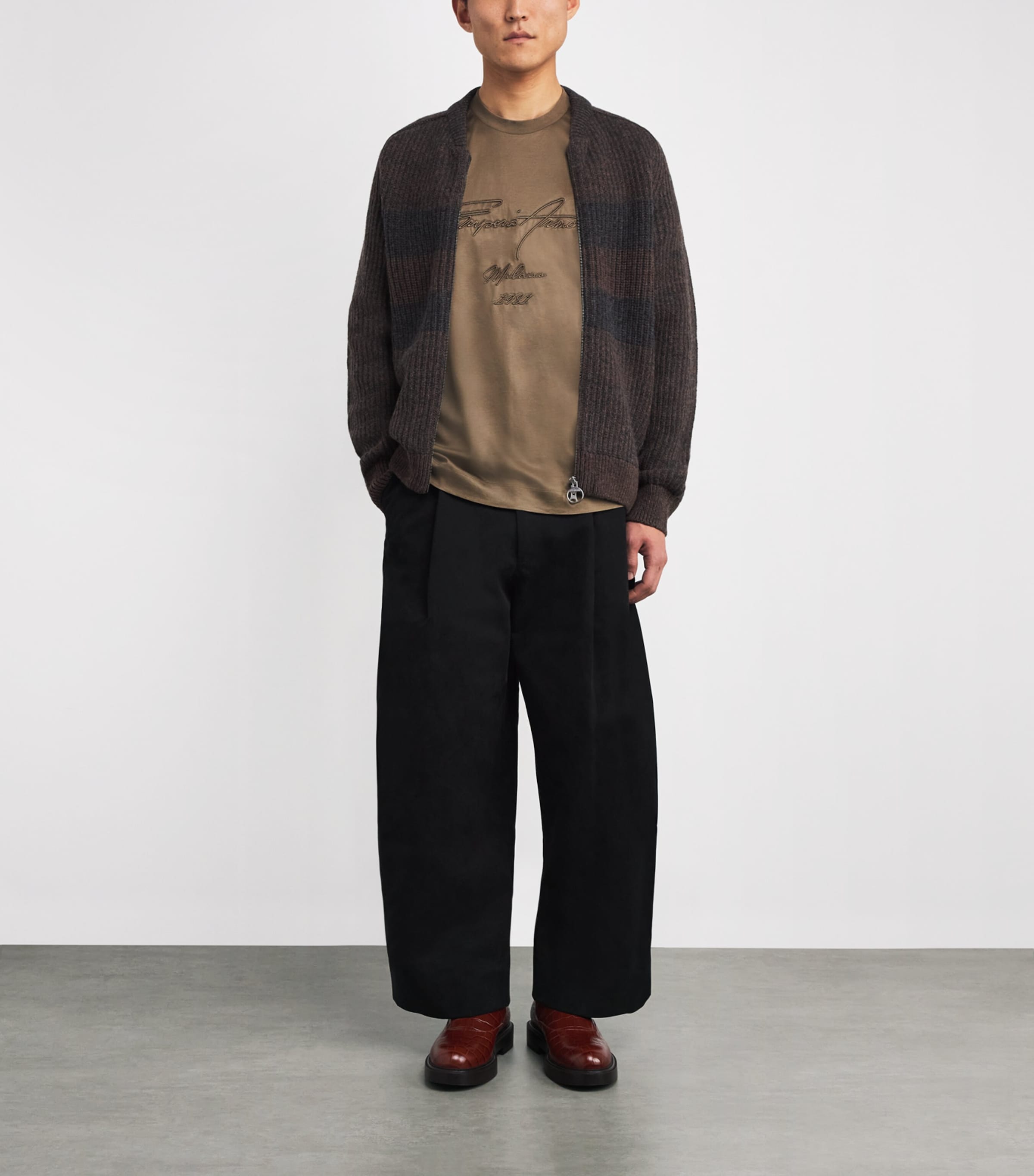 Lyocell-Cotton Logo T-Shirt U6189 Image 2