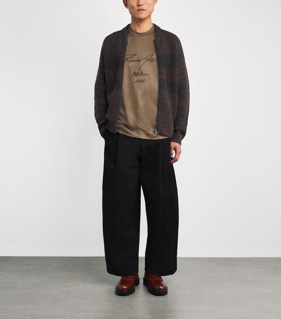 Lyocell-Cotton Logo T-Shirt U6189 Image 2