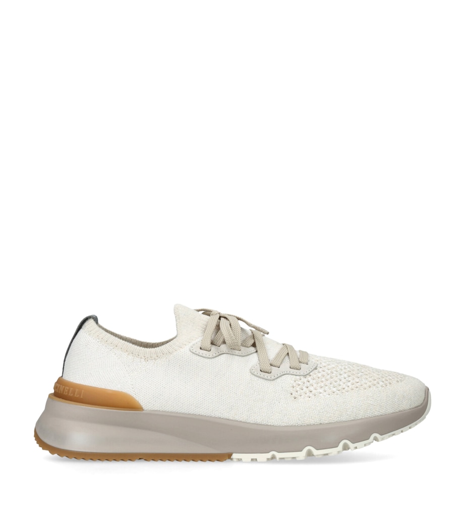 Knitted Sneakers BEIGE Image 1