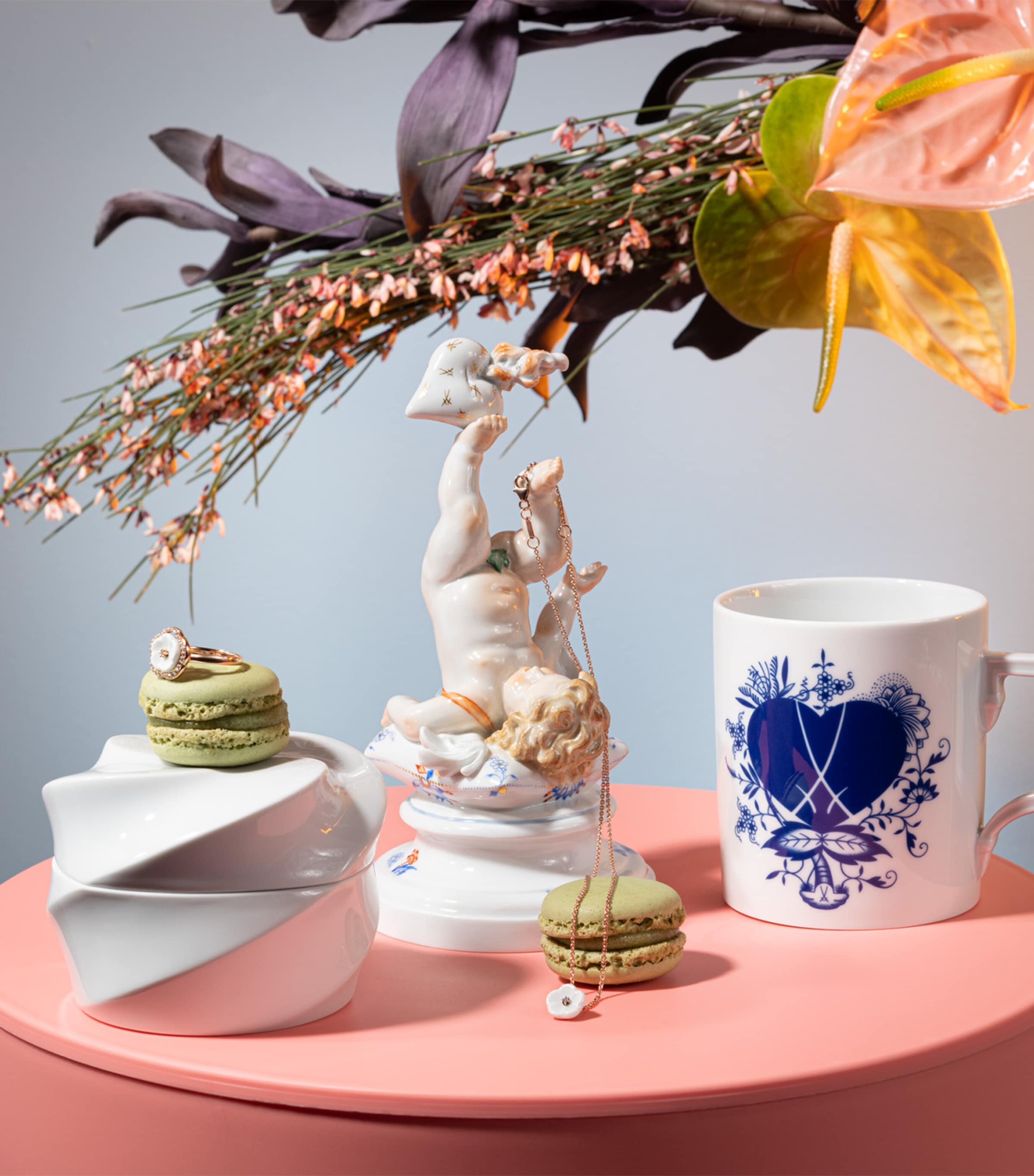 Meissen Porcelain Blue Passion Mug Image 5