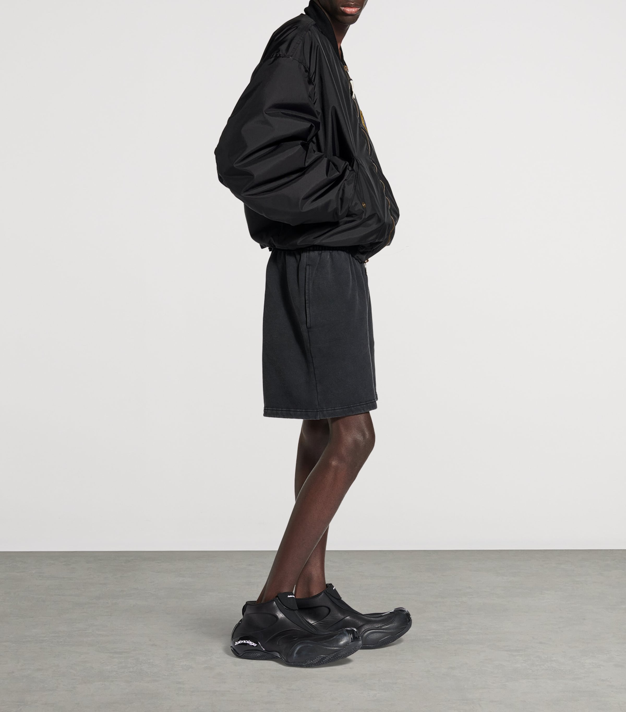 Oversized Cotton Uniform Logo Shorts 1041 Image 6