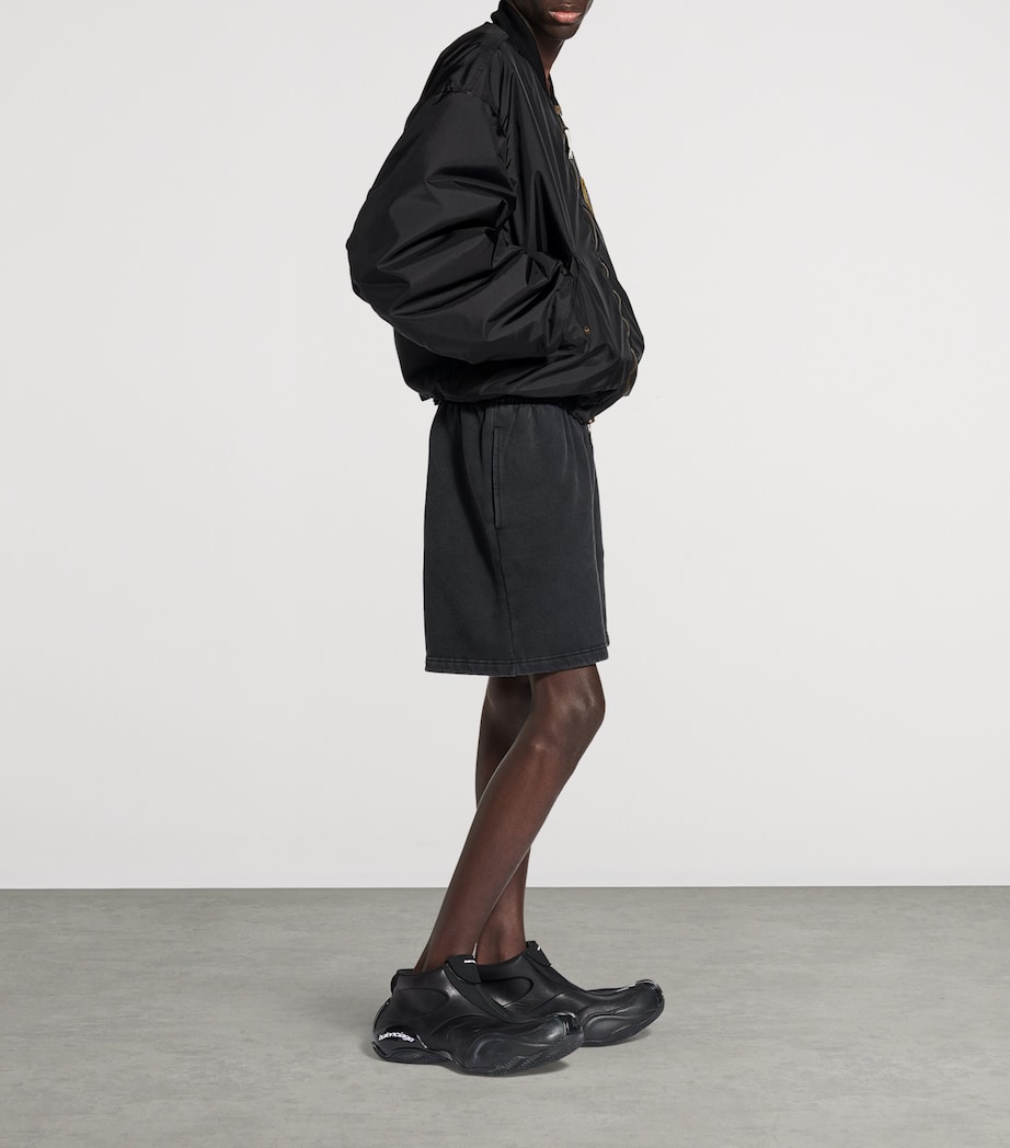 Oversized Cotton Uniform Logo Shorts 1041 Image 6