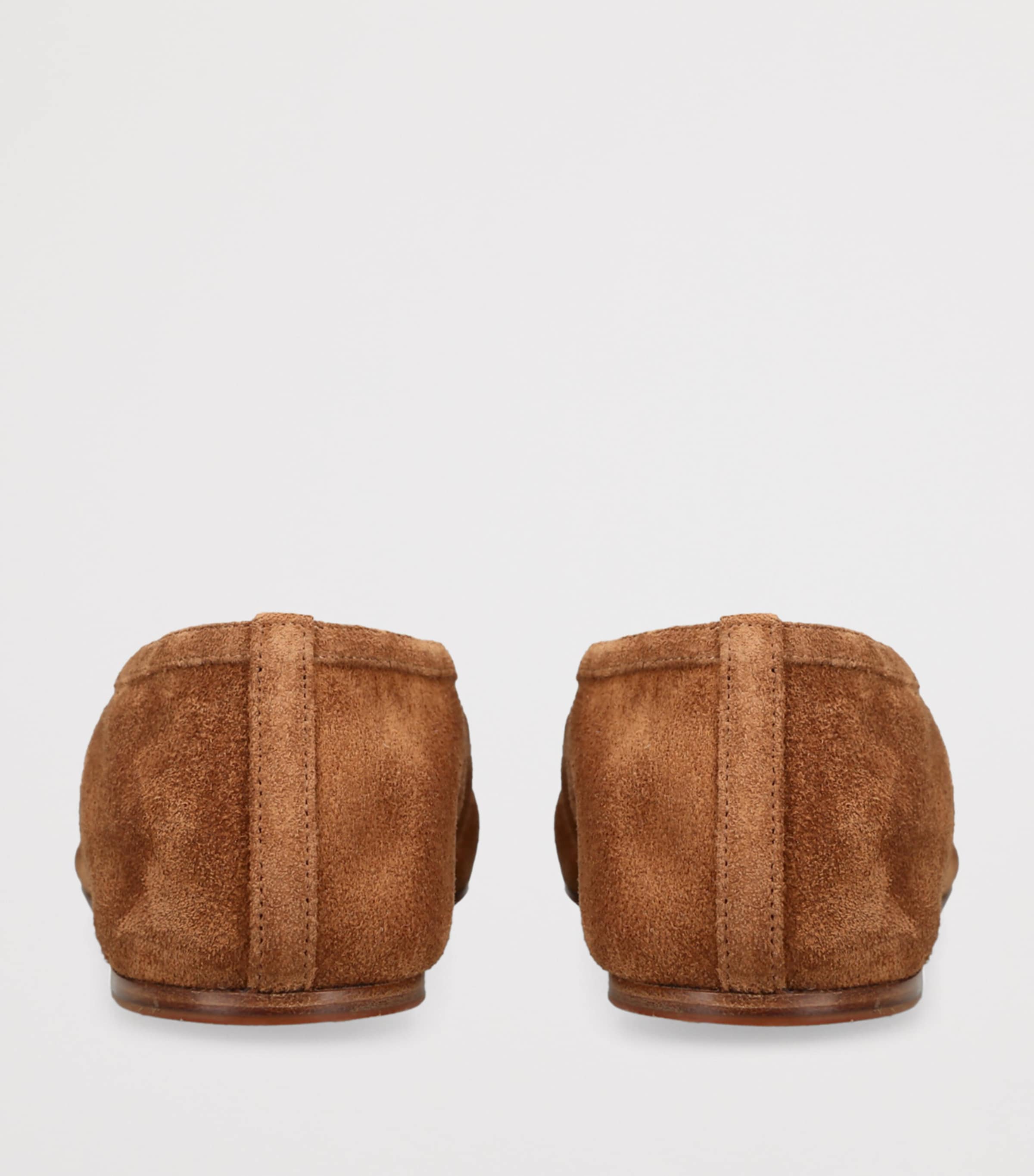 Suede Luna Ballet Flats MID BROWN Image 2