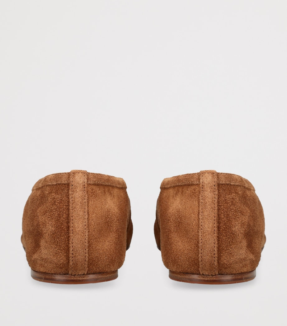Suede Luna Ballet Flats MID BROWN Image 2