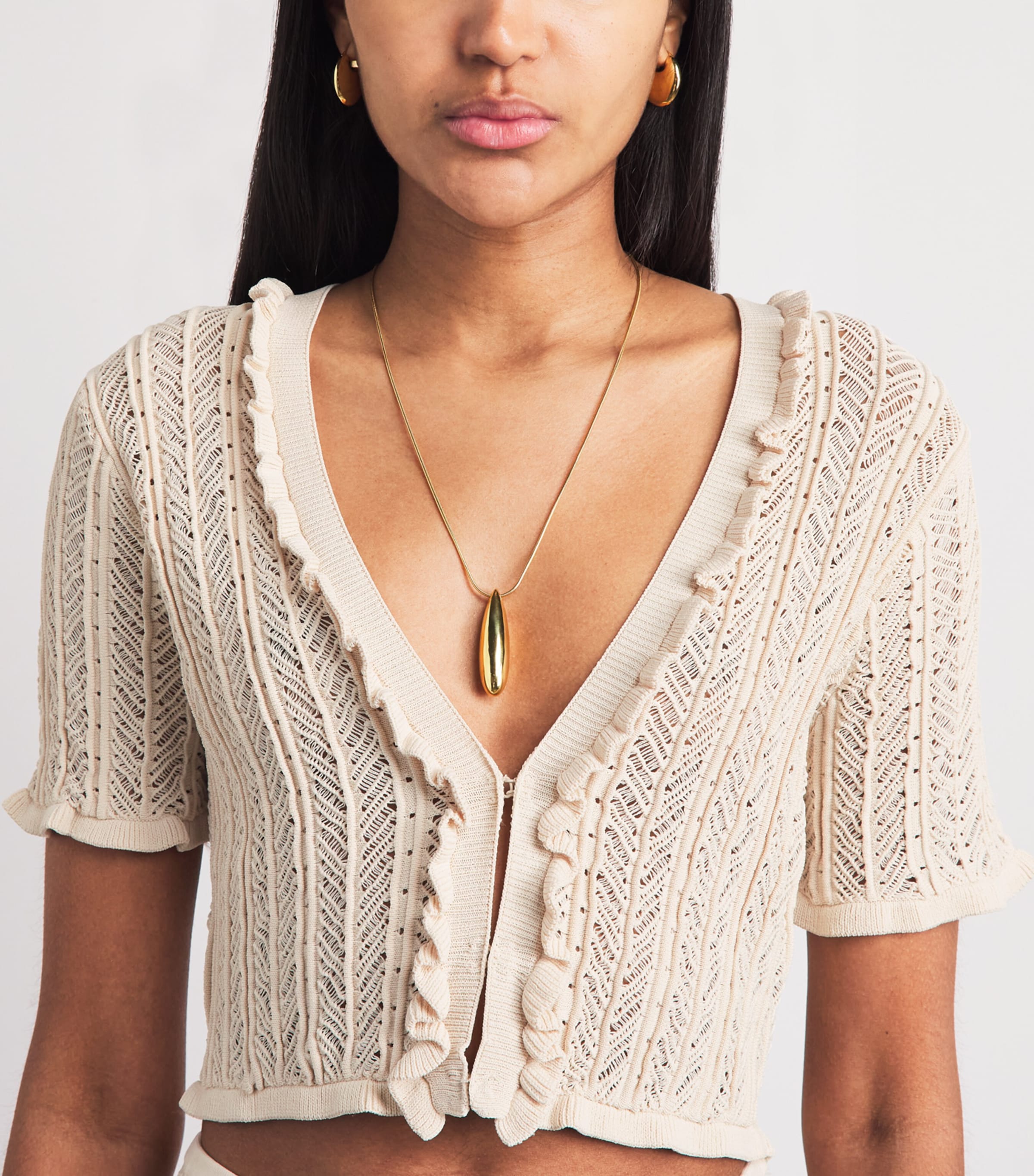 Devon Windsor Womens Knitted Charlene Top Clay Image 3