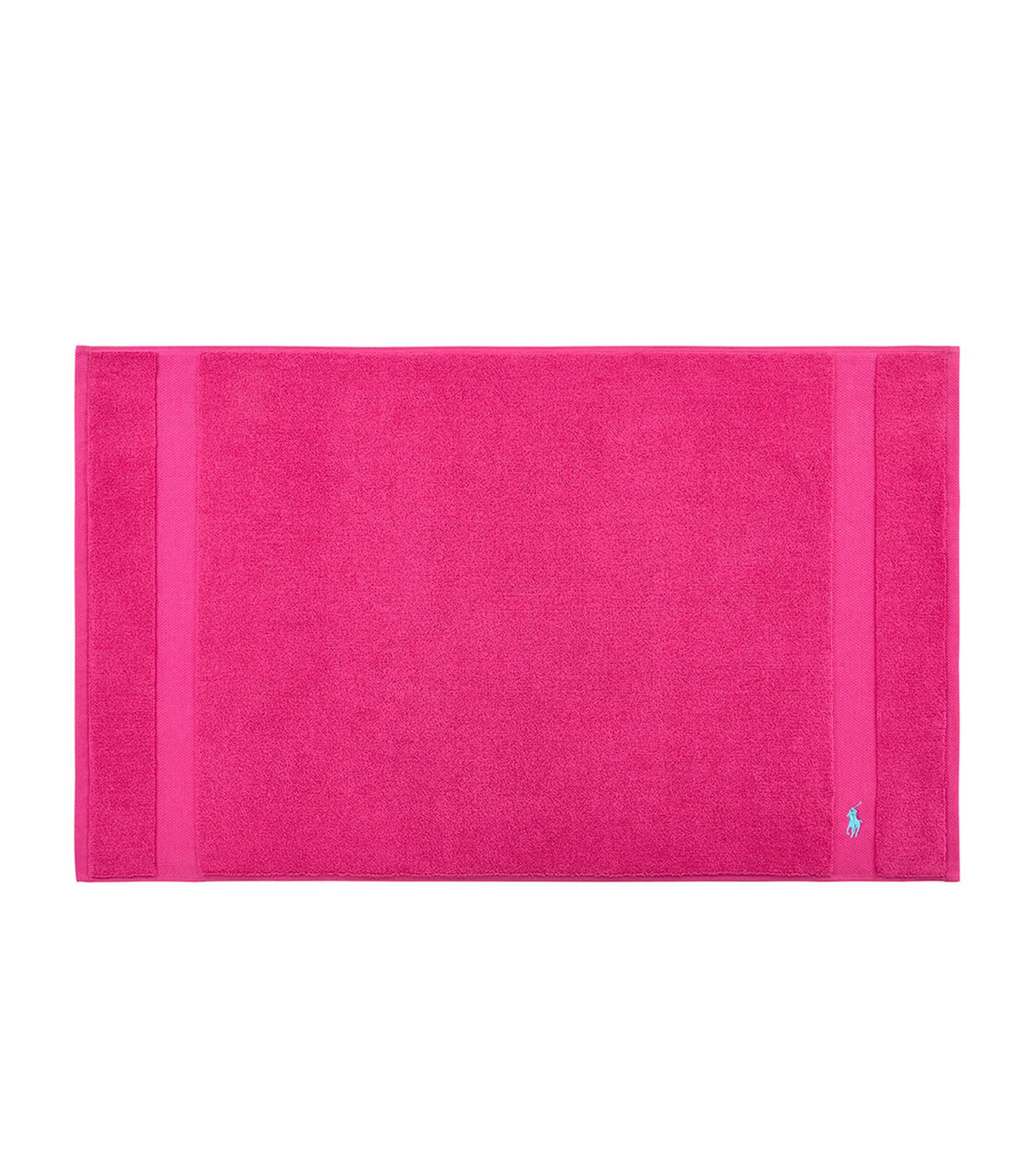 Shop Ralph Lauren Polo Player Bath Mat In Pink