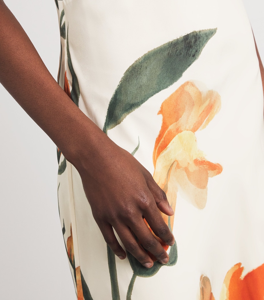Silk Floral Constance Maxi Dress IRIS FLORAL Image 6
