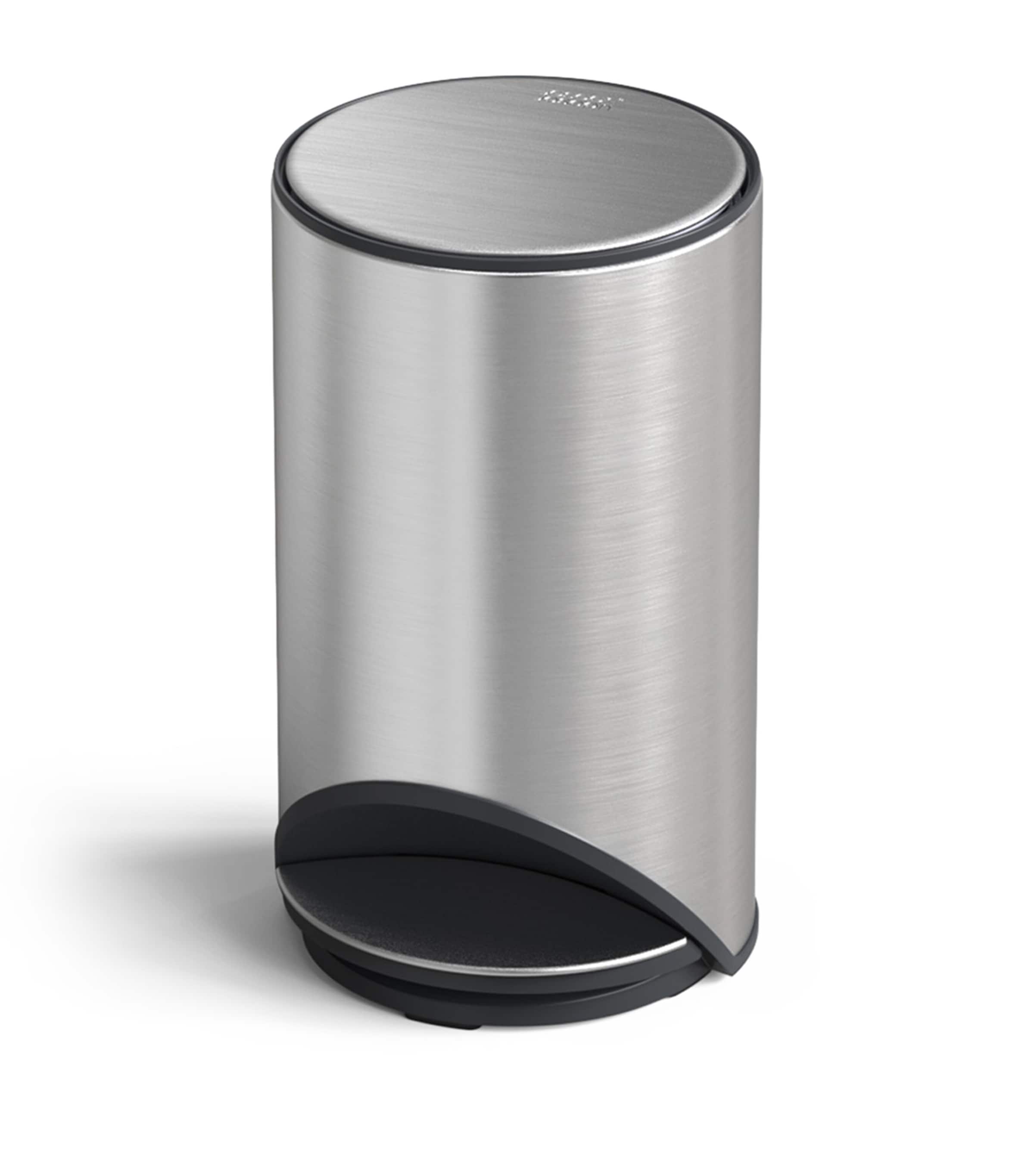 Joseph Joseph Arc 10 Liter Slimline Pedal Trash Can With Liner Pocket In Metallic