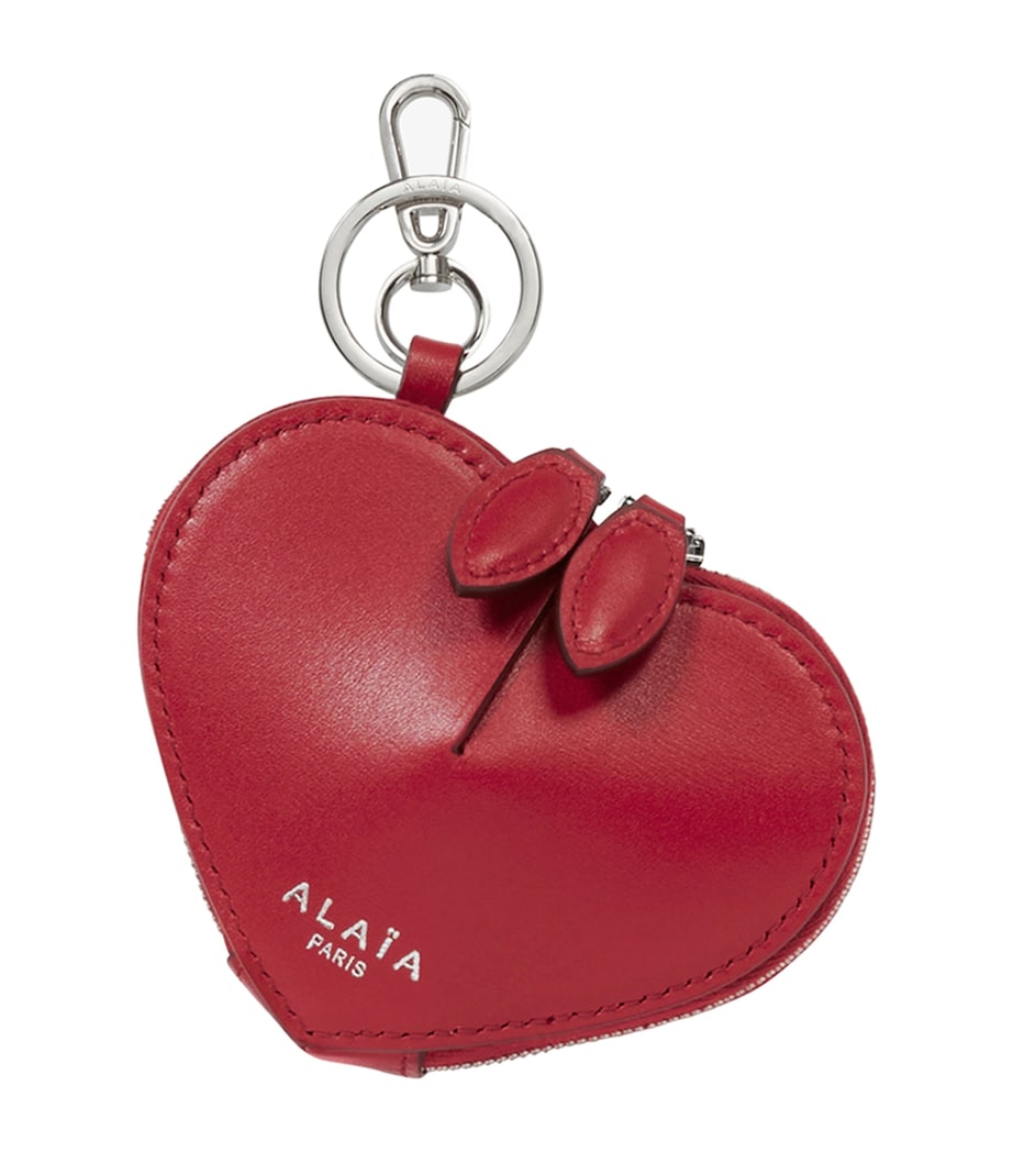 Alaïa Mini Leather Heart Purse Laque Image 1