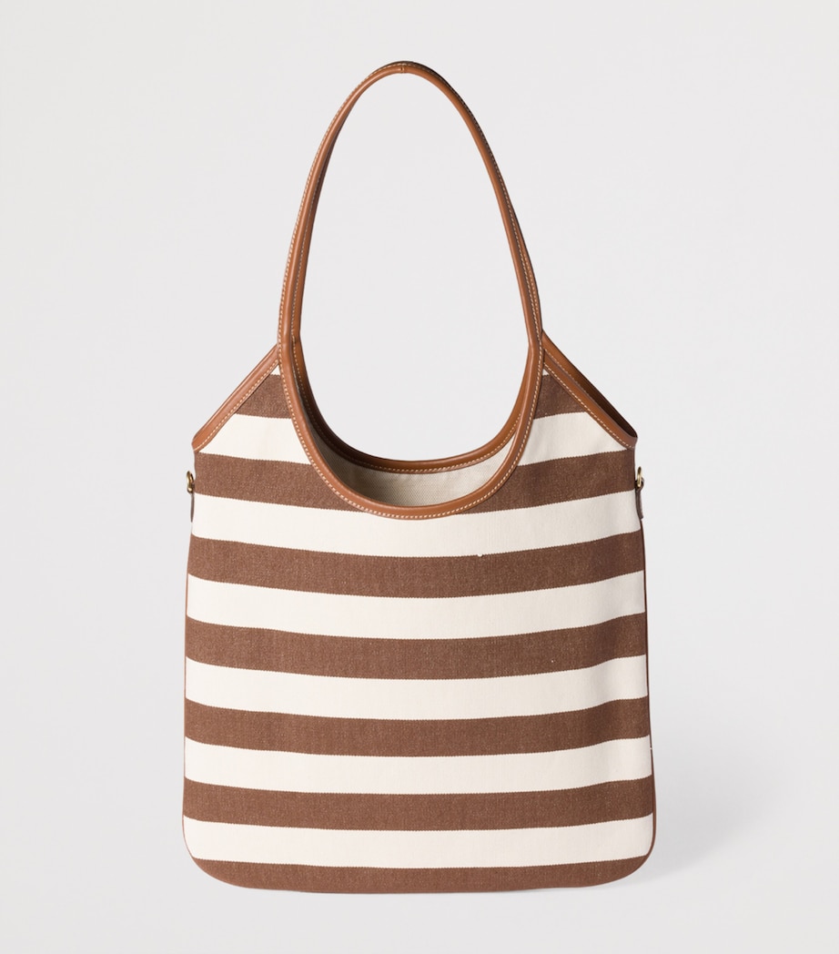 Canvas-Leather Ivy Tote Bag F0966 Image 4