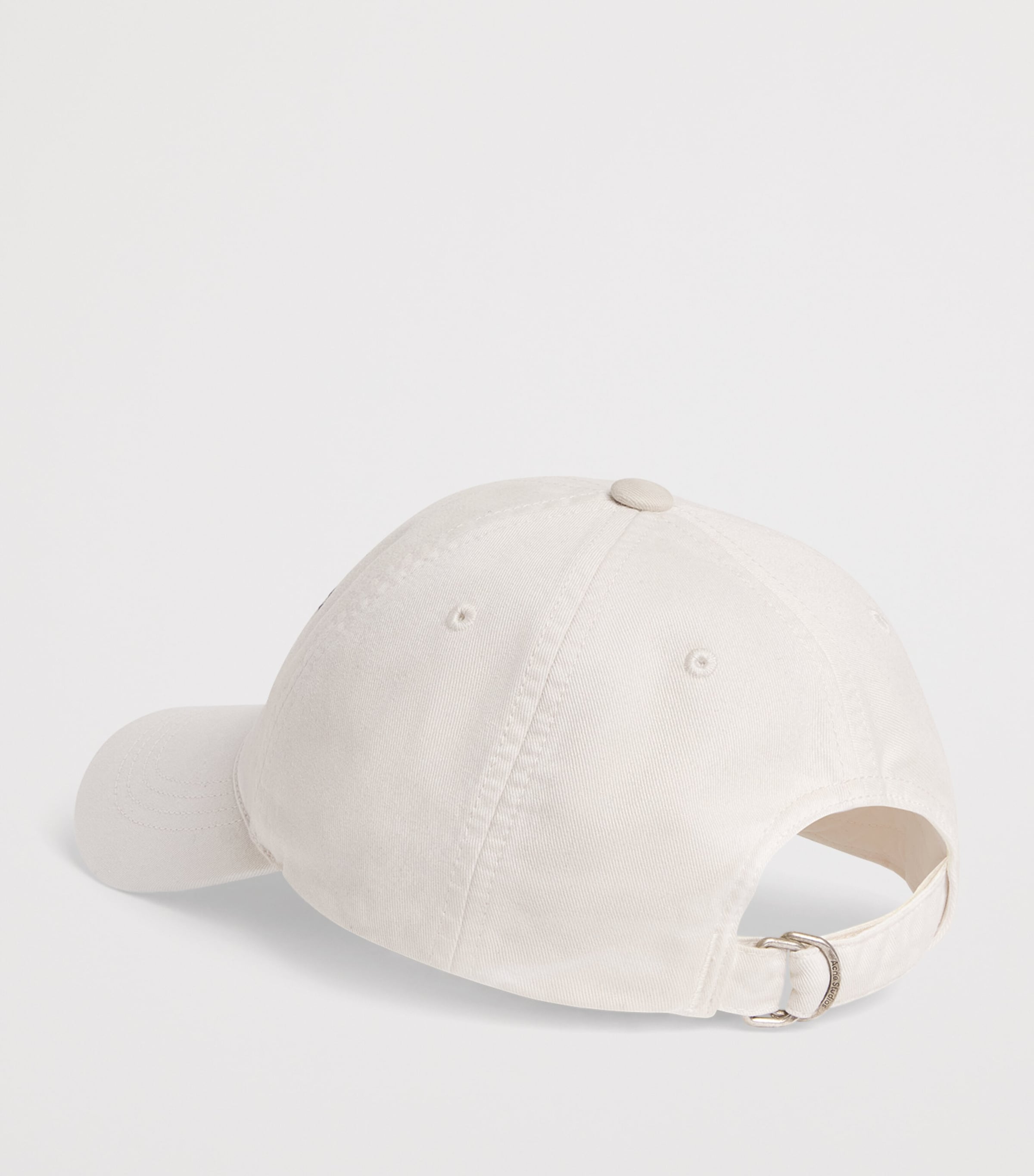 Acne Studios Cotton Logo Cap Dusty White Image 3