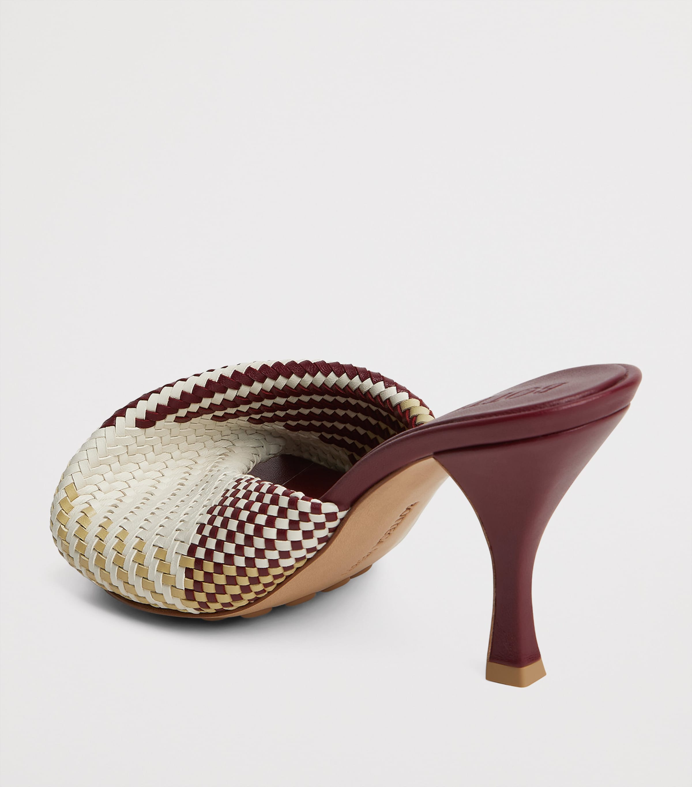Bottega Veneta Leather Intrecciato Blink Mules 80 | Harrods JP