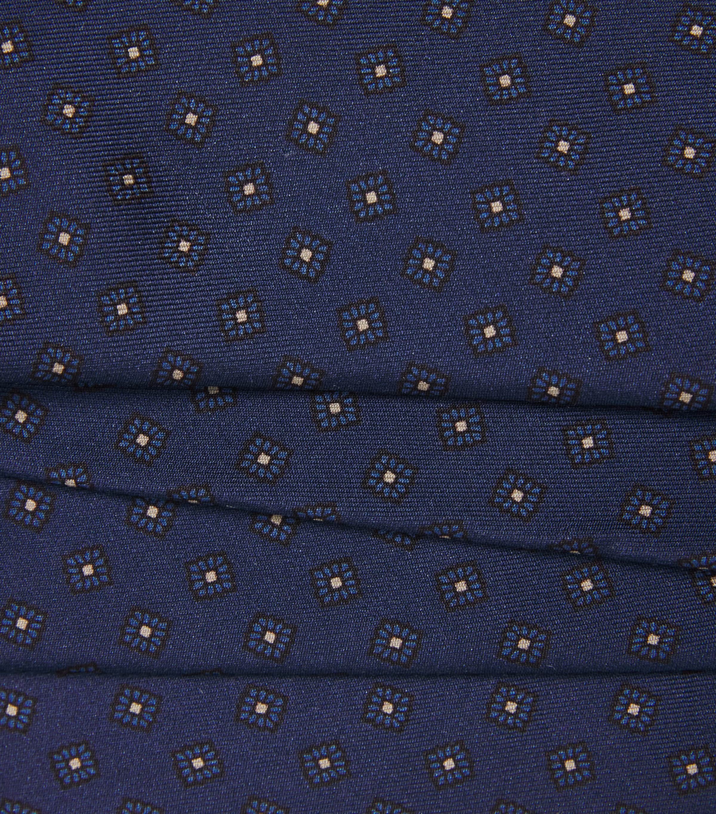 Eleventy Silk Geometric Tie Blu Image 3