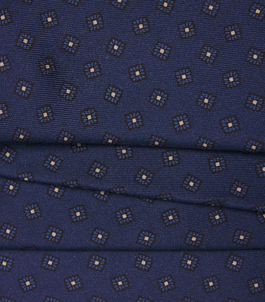 Eleventy Silk Geometric Tie Blu Image 3