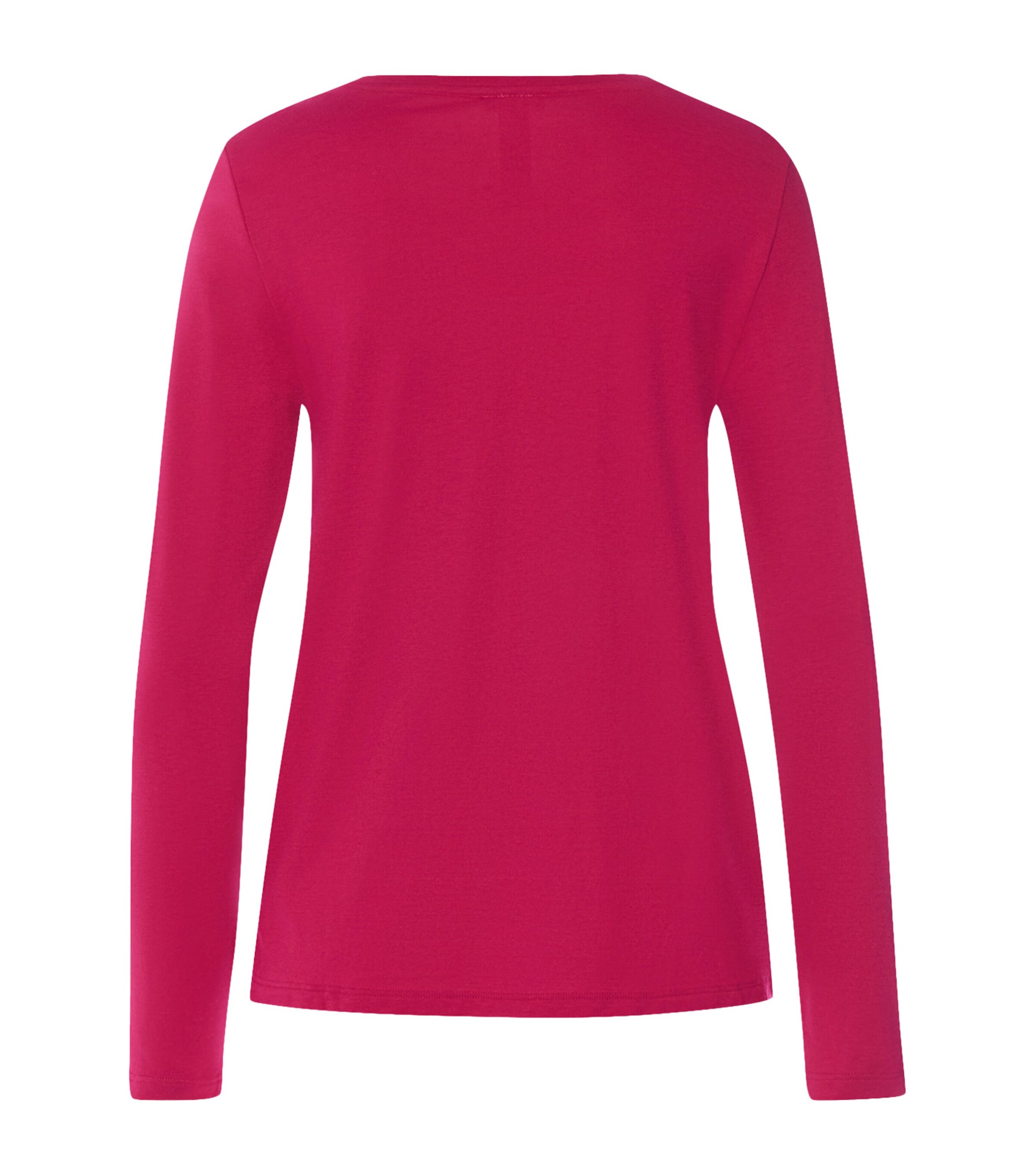Hanro Womens Cotton-Modal Long-Sleeve T-Shirt Light Sangria Image 5