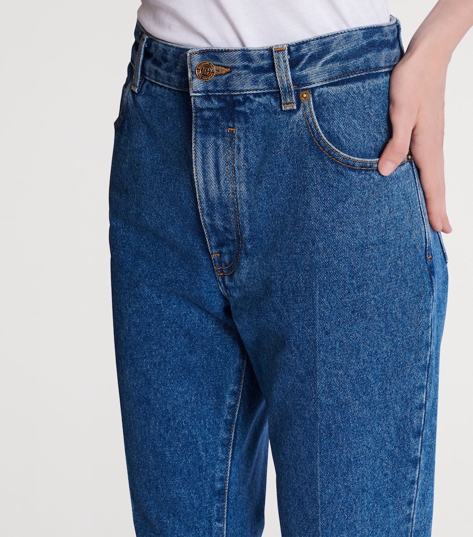 Elongated Straight Jeans 6EX BLEU JEAN FONCE Image 8