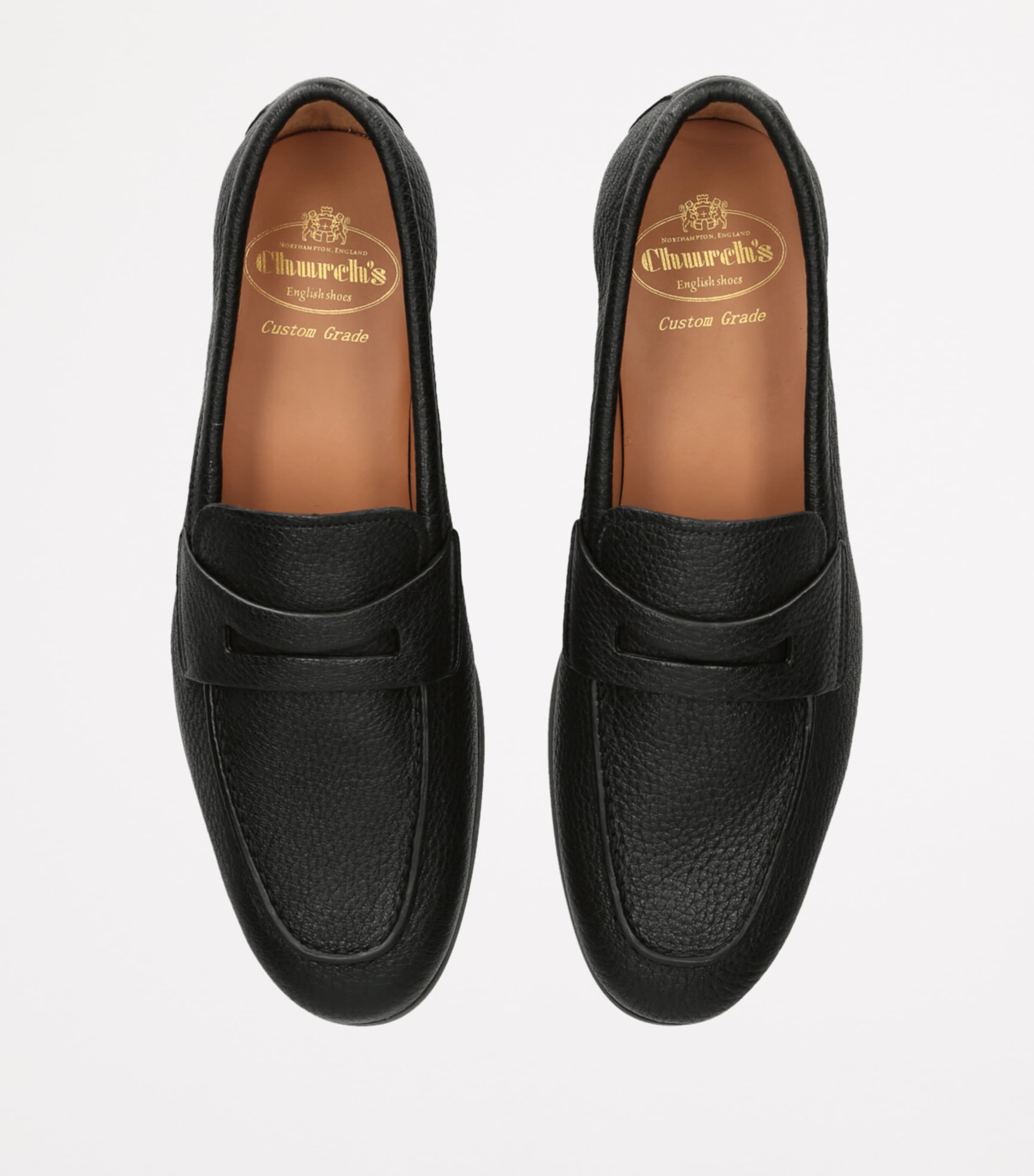 Church's Black Leather Milton Penny Loafers | Harrods US