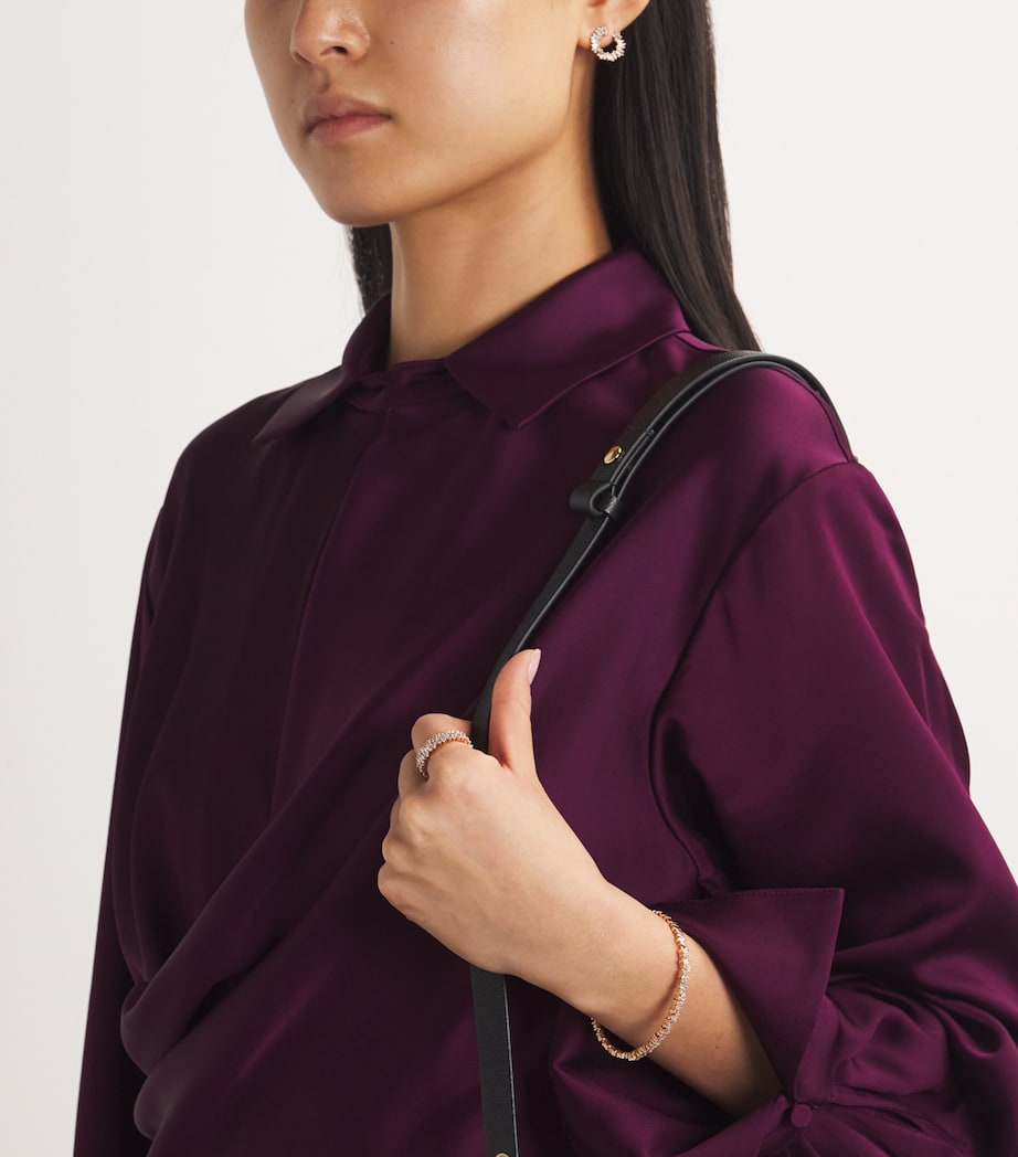 Rose Gold and Diamond Classic Bangle 18K RG/WD Image 5