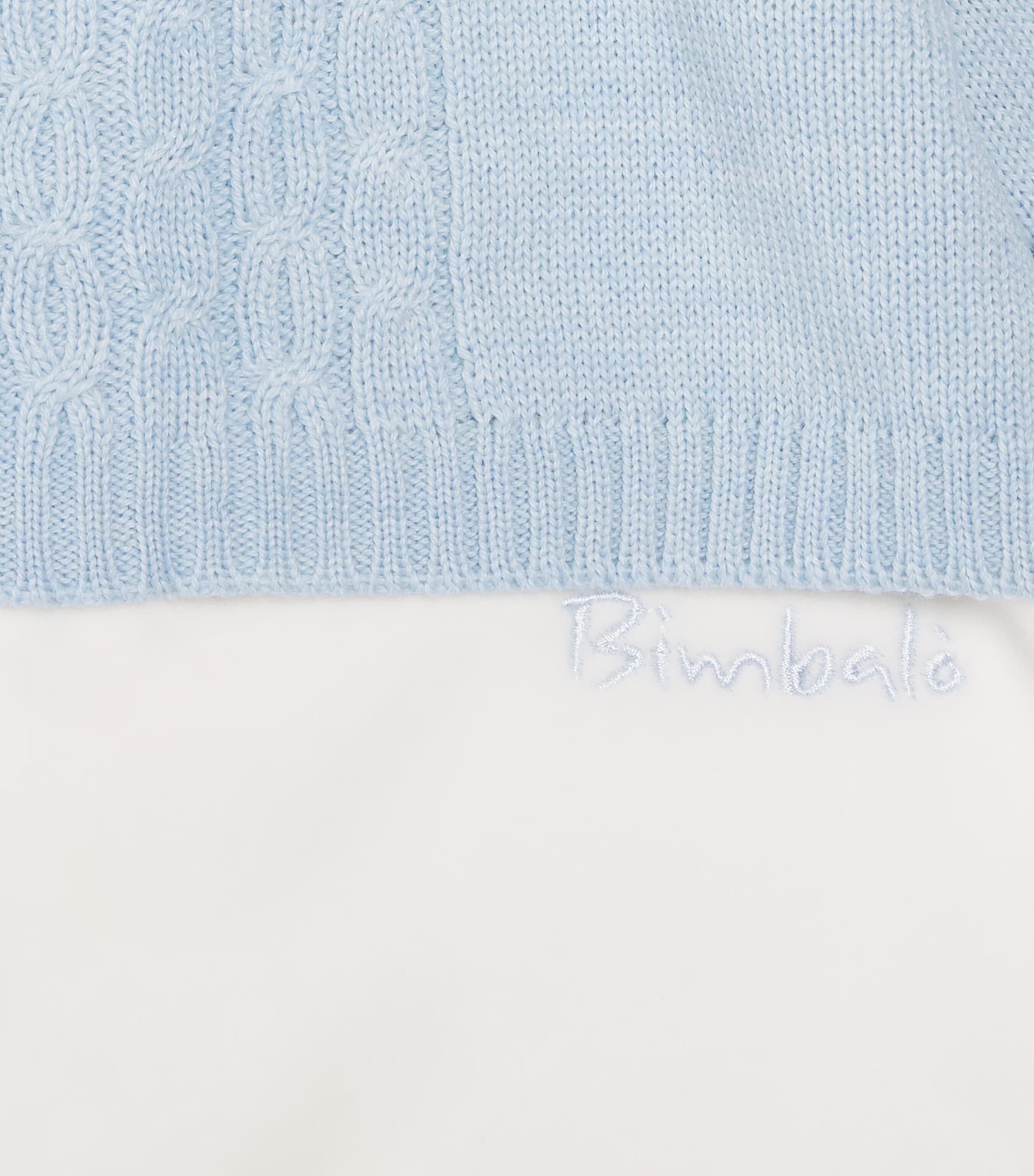 Bimbalo Knitted All-In-One (1-24 Months) Pale Blue Image 2