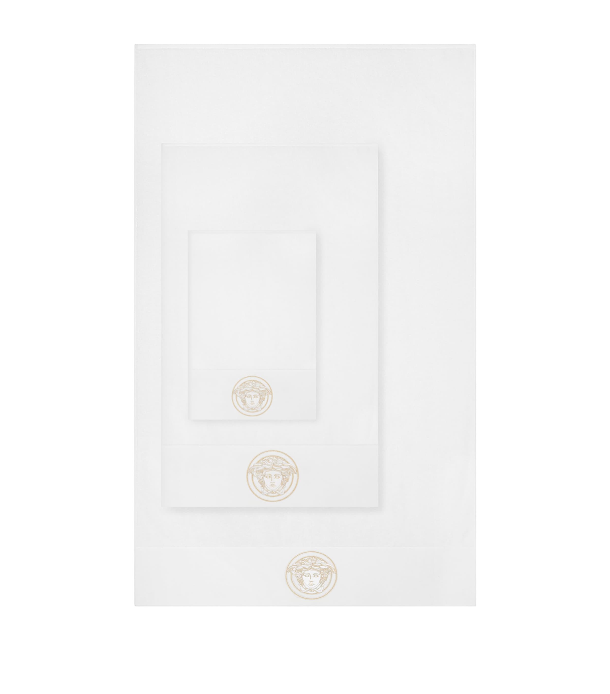 Set of 5 Medusa Gala Towels Z7010 WHITE GOLD Image 2