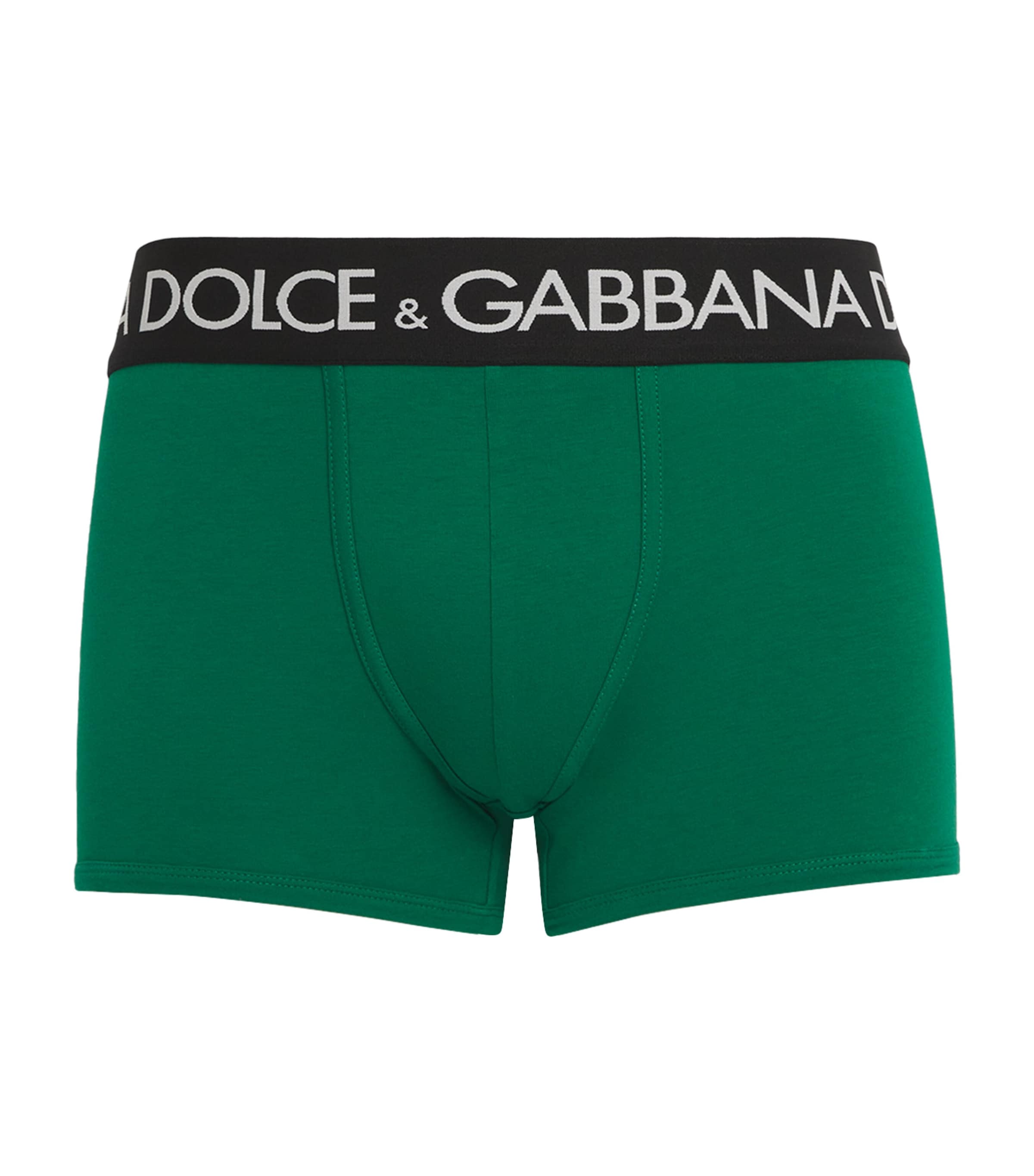 Dolce & Gabbana Stretch-cotton Boxer Briefs In Green