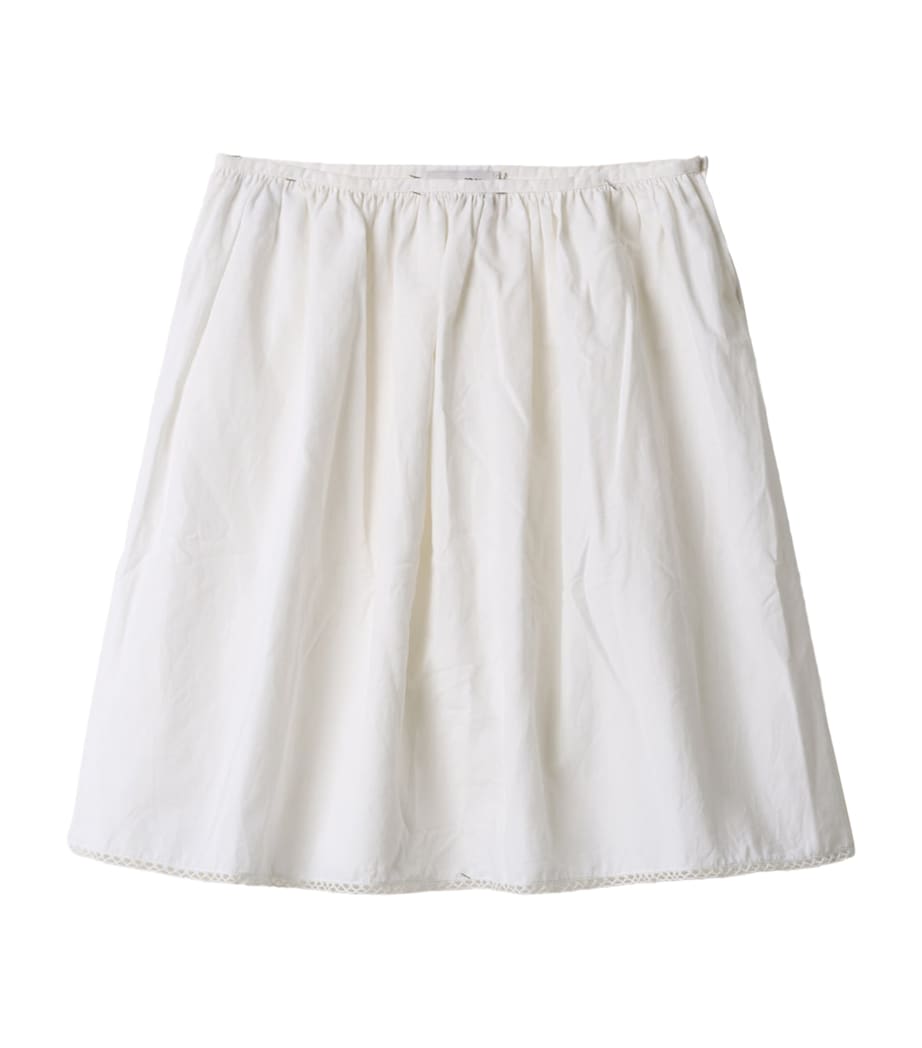Cotton-Linen Midi Skirt F0009 Image 1