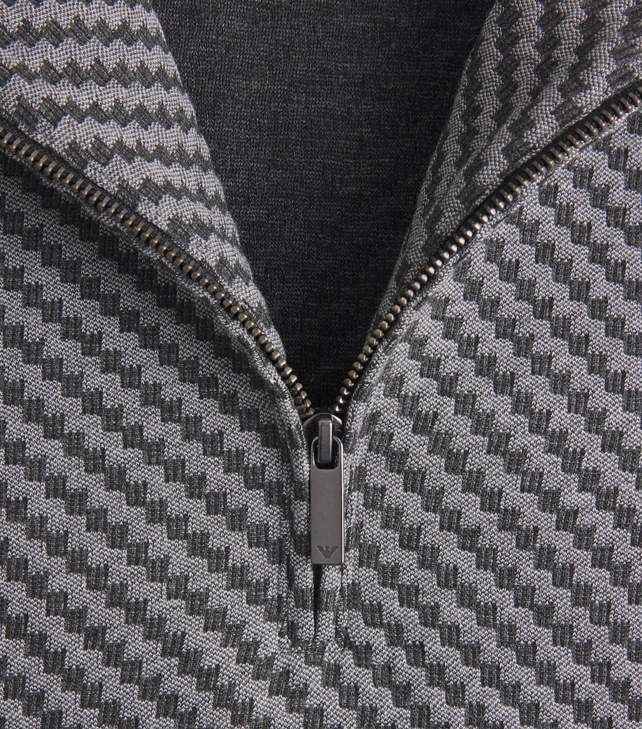 Jacquard Half Zip Pullover FC016 Image 5